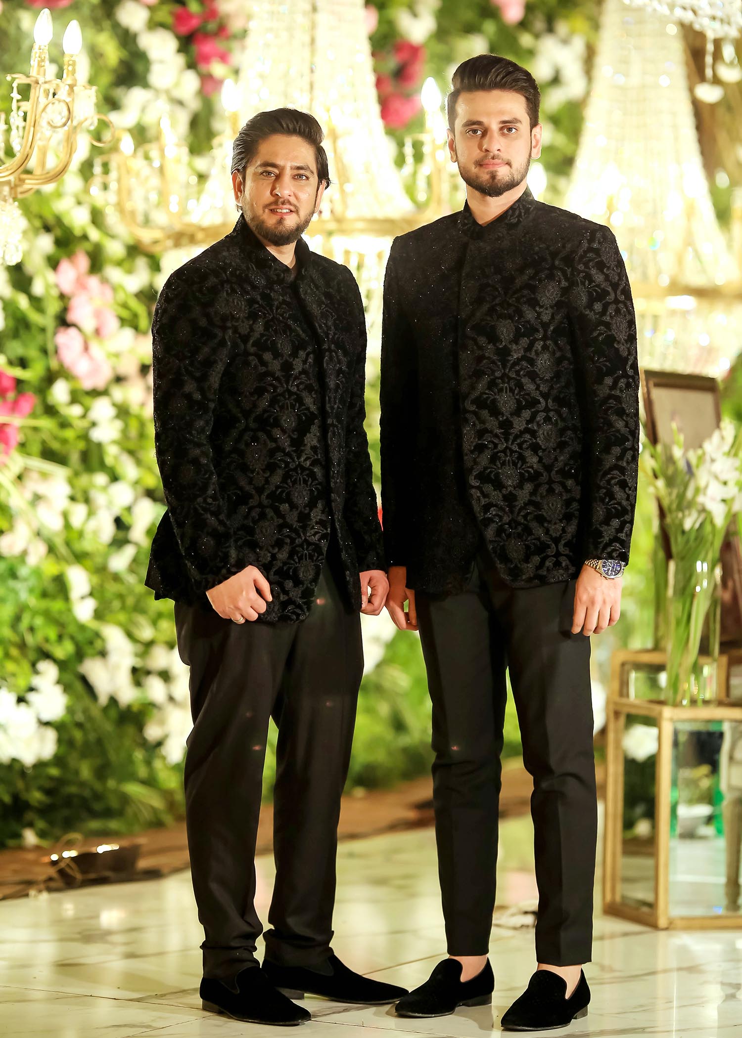 velvet Prince Coat in Jet black