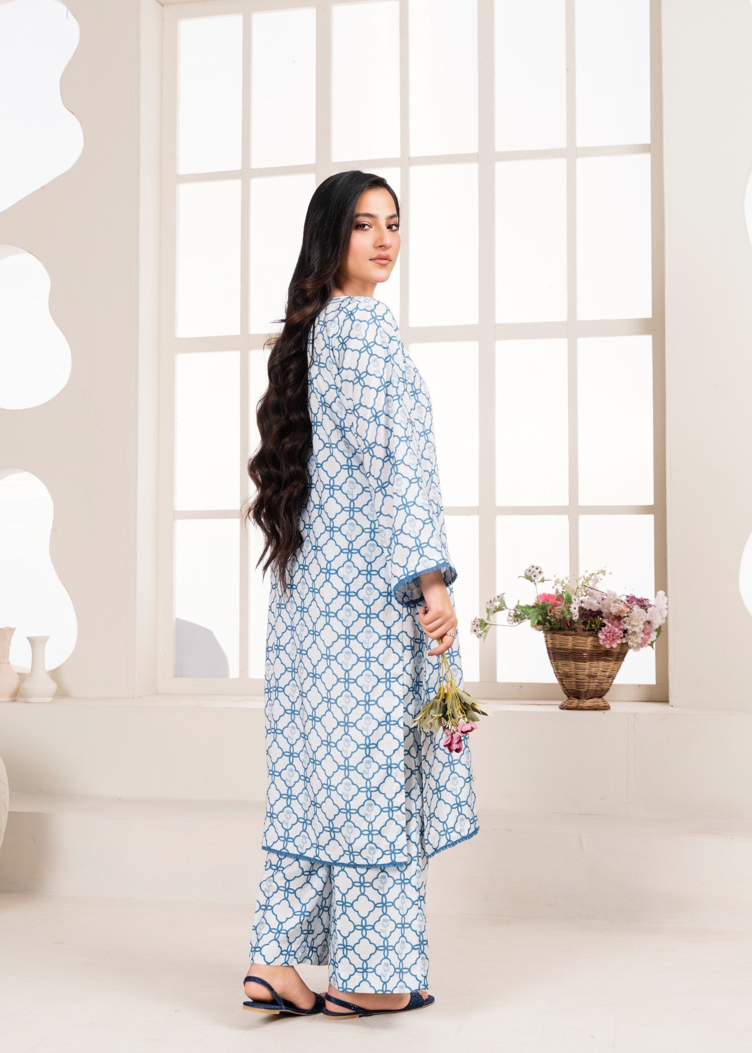 karandi Co Ord Sets in White