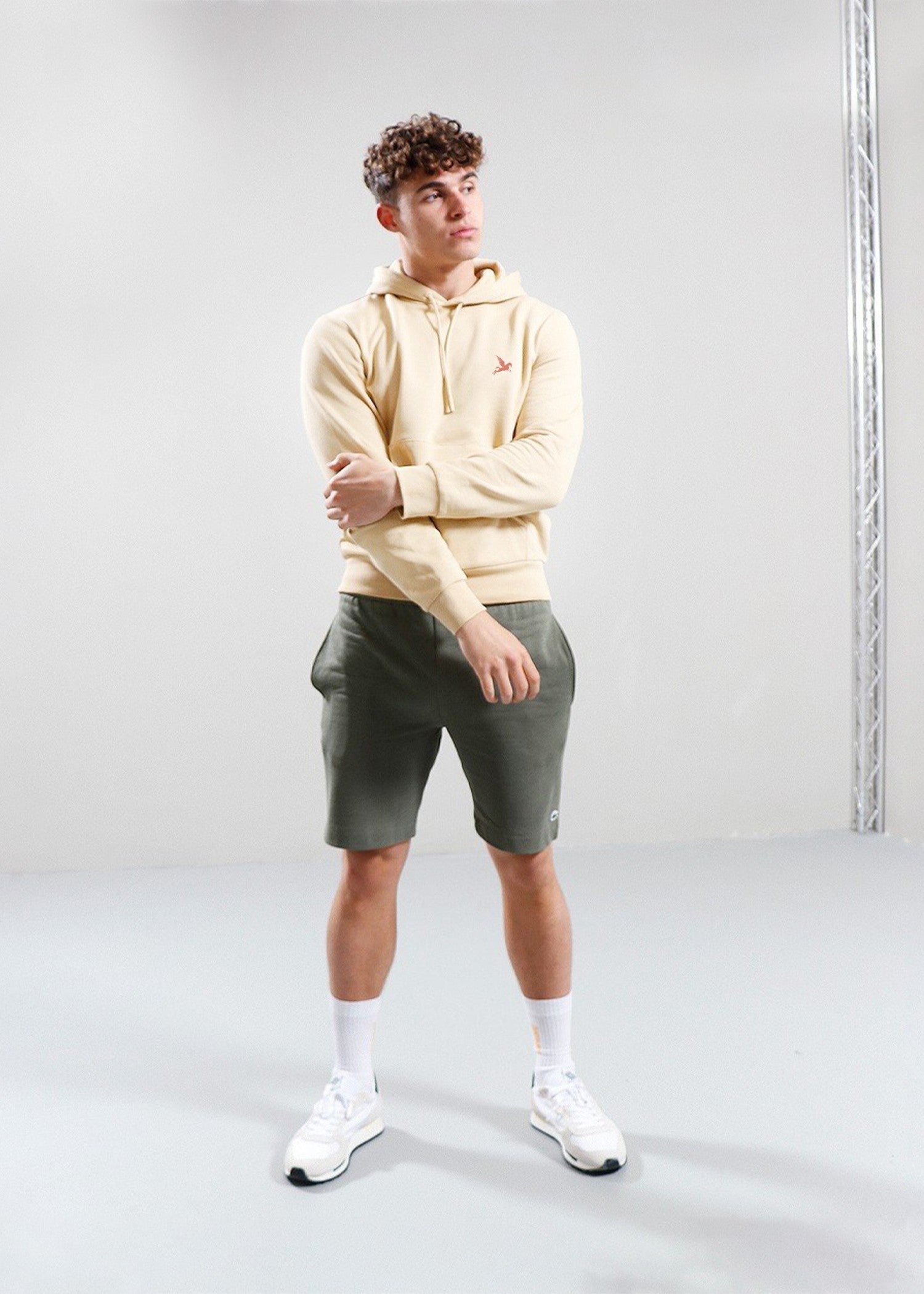 fleece Hoodie in Cream