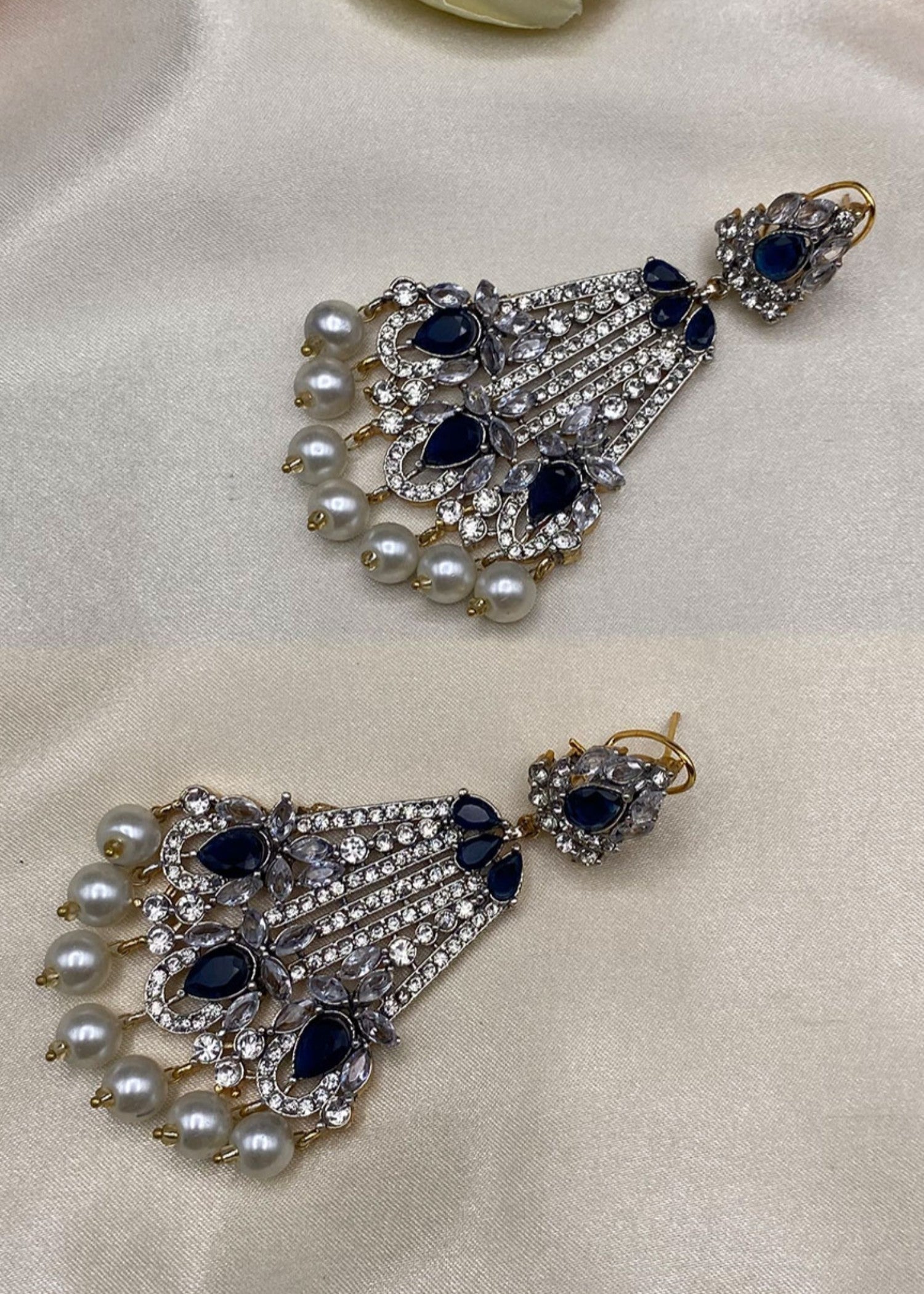Earrings in Blue Color by - Trendy Women Earrings NZR8628