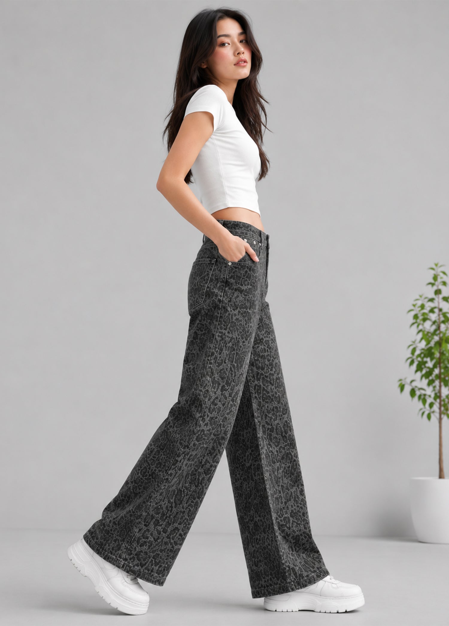 denim Jeans in Dark grey