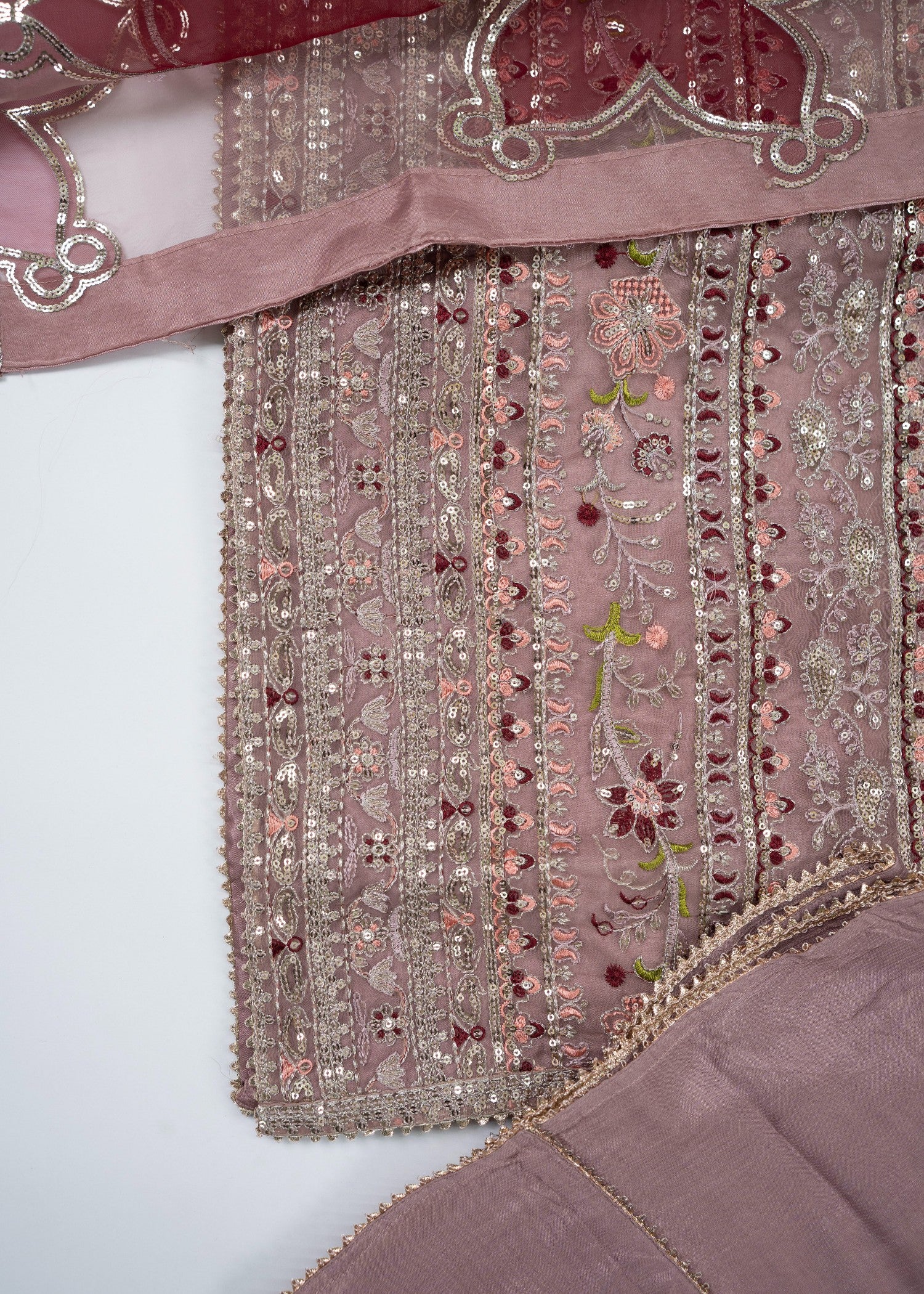 organza Jacket in Mauve pink