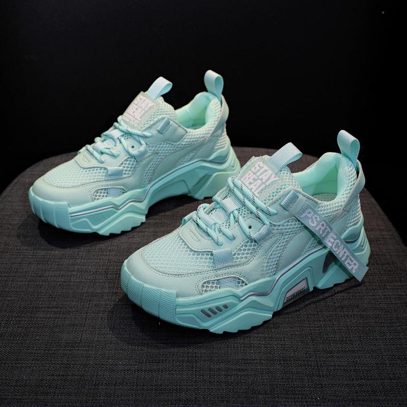 Breathable old mesh shoes