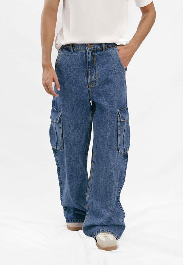 stretch denim Jeans in Charcoal black
