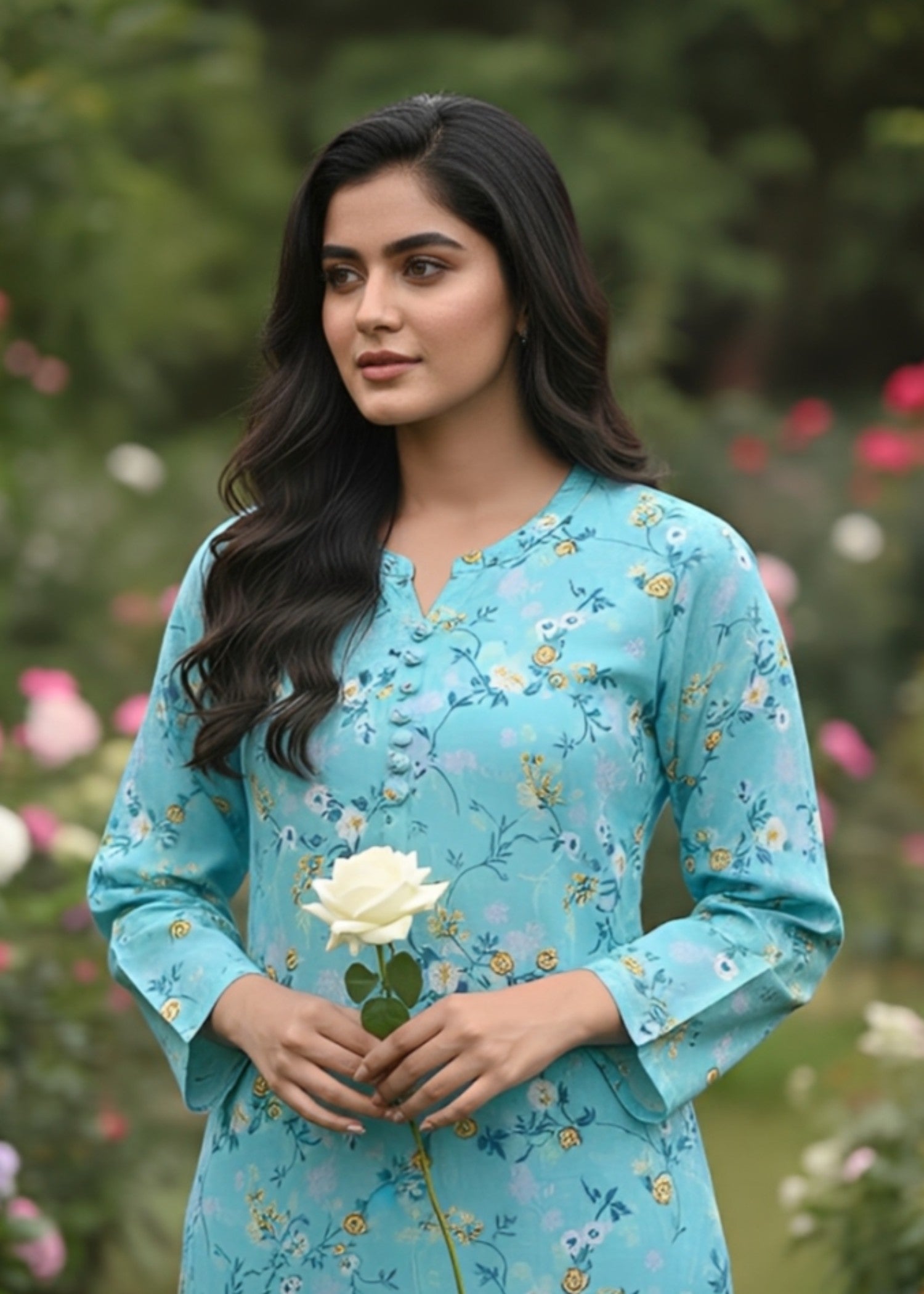 cotton Co Ord Sets in Arctic blue