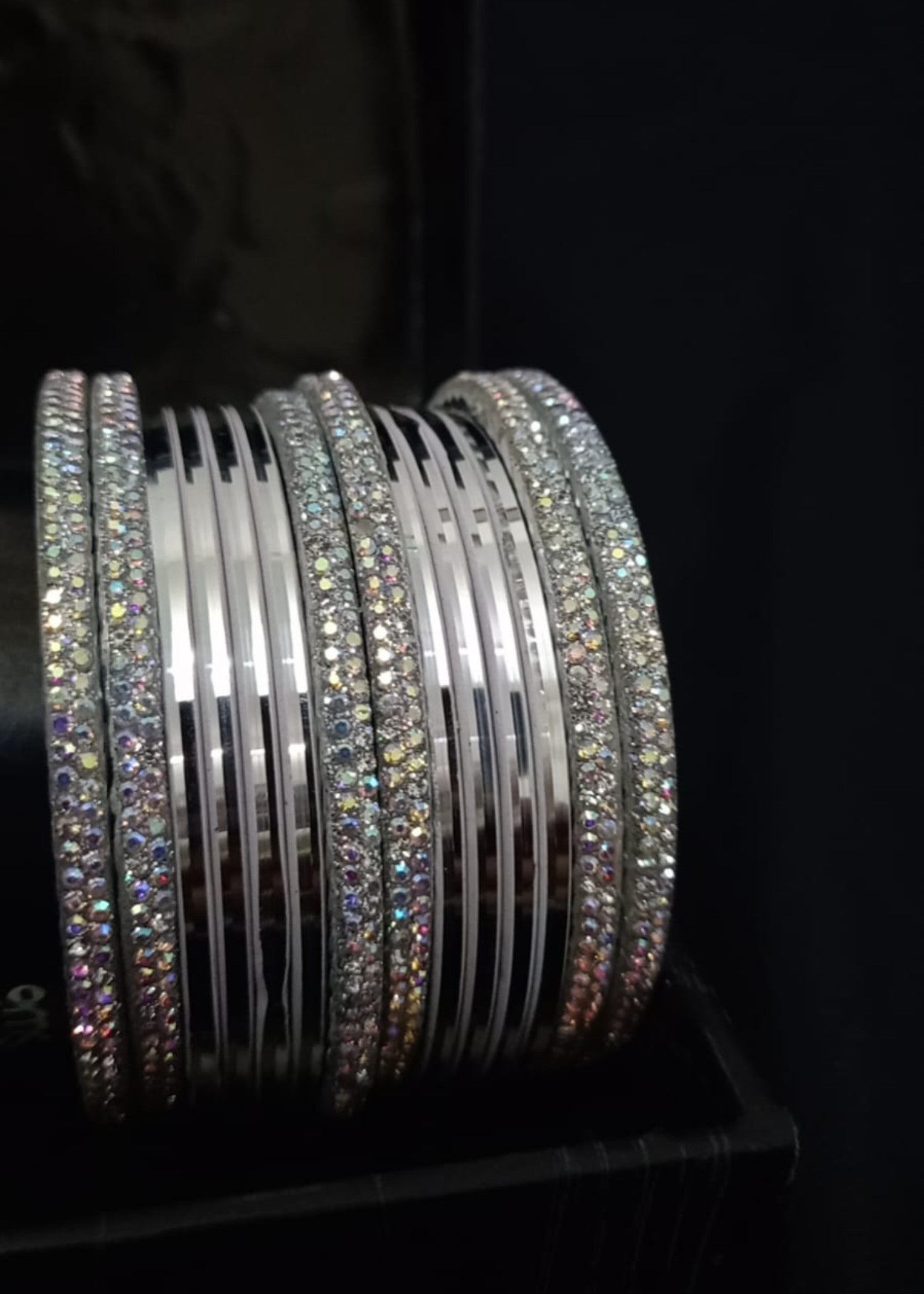 Bangles in Silver Color by - Trendy Women Bangles FNV6182