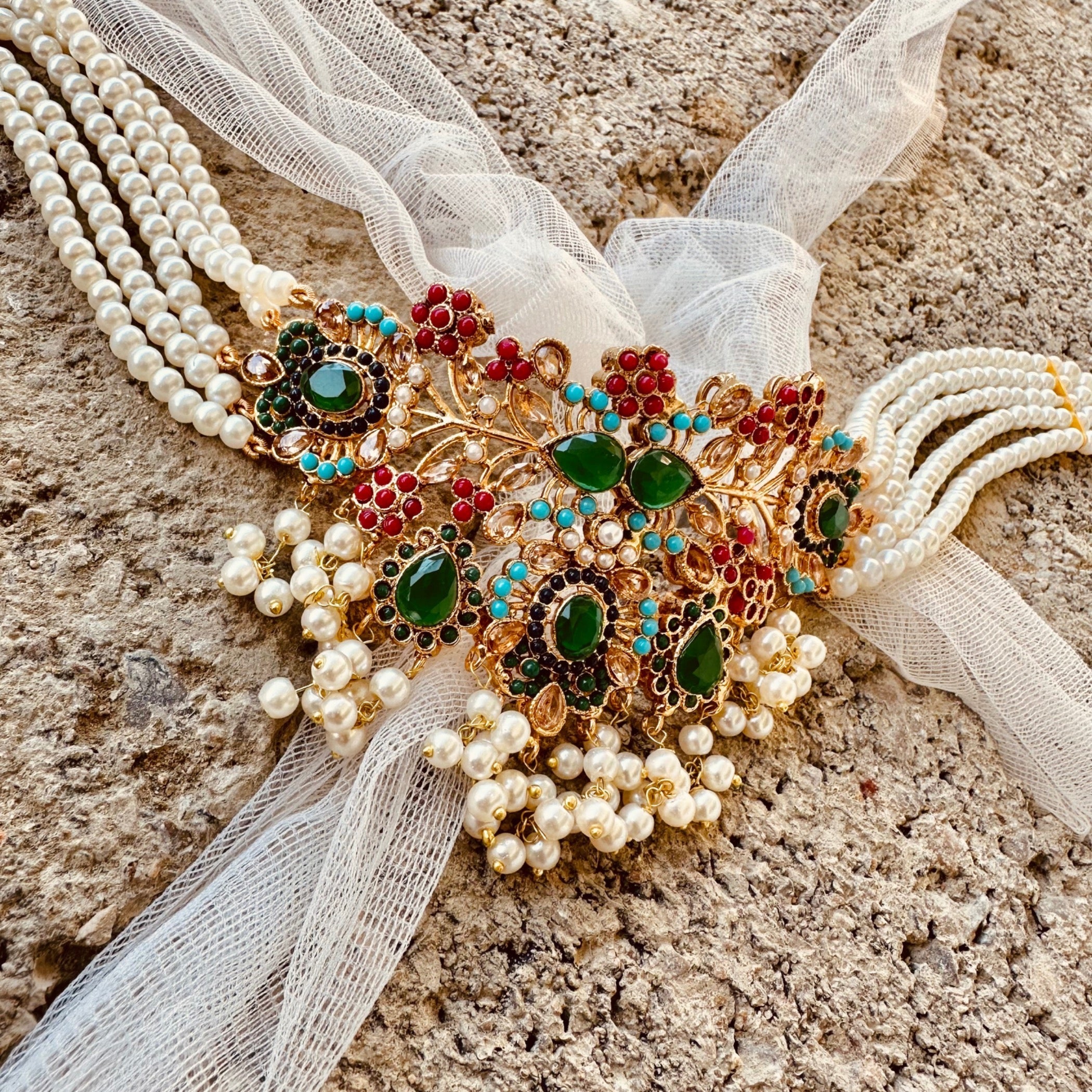 Choker in Multi Color by - Trendy Women Choker IIW8542