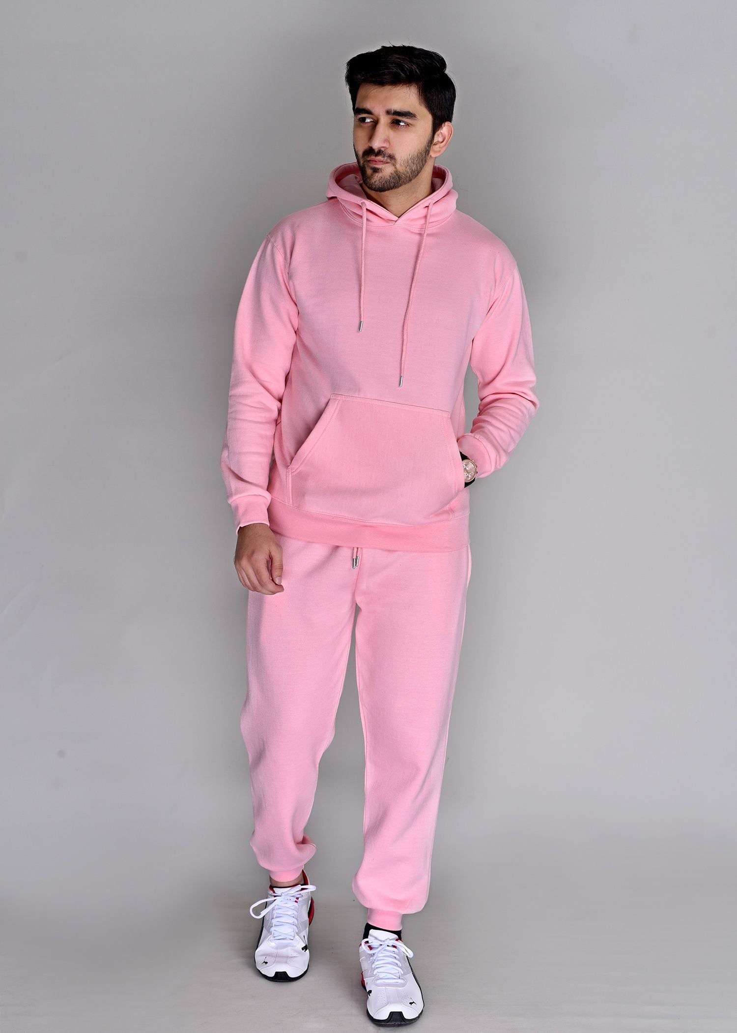 fleece Tracksuit in Baby pink