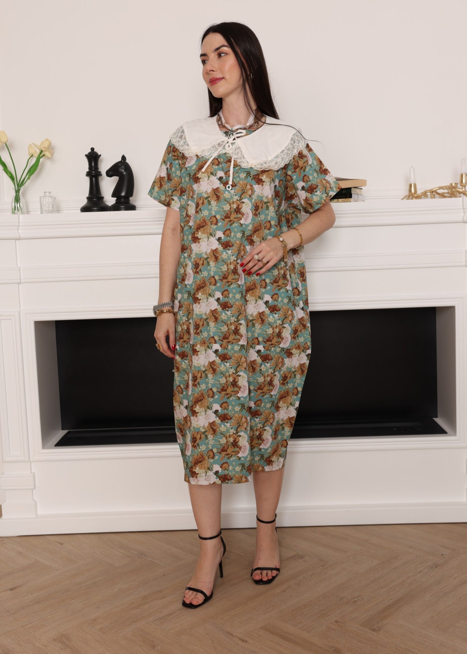 cotton Dress in Pastel green