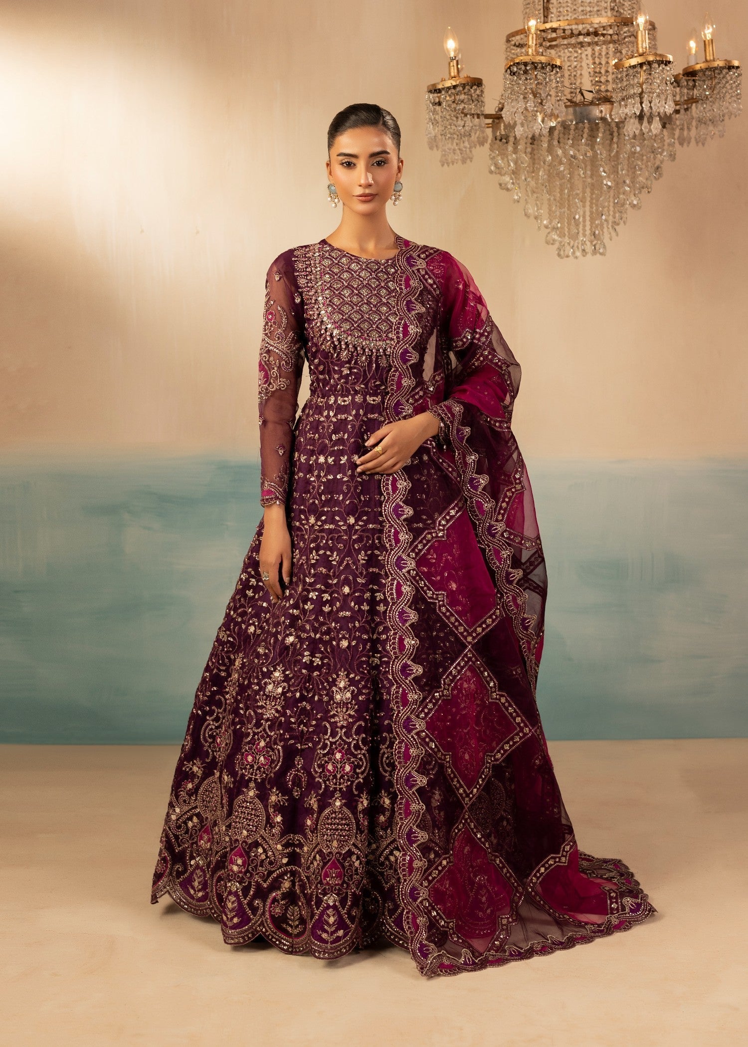 organza Maxi in Purple