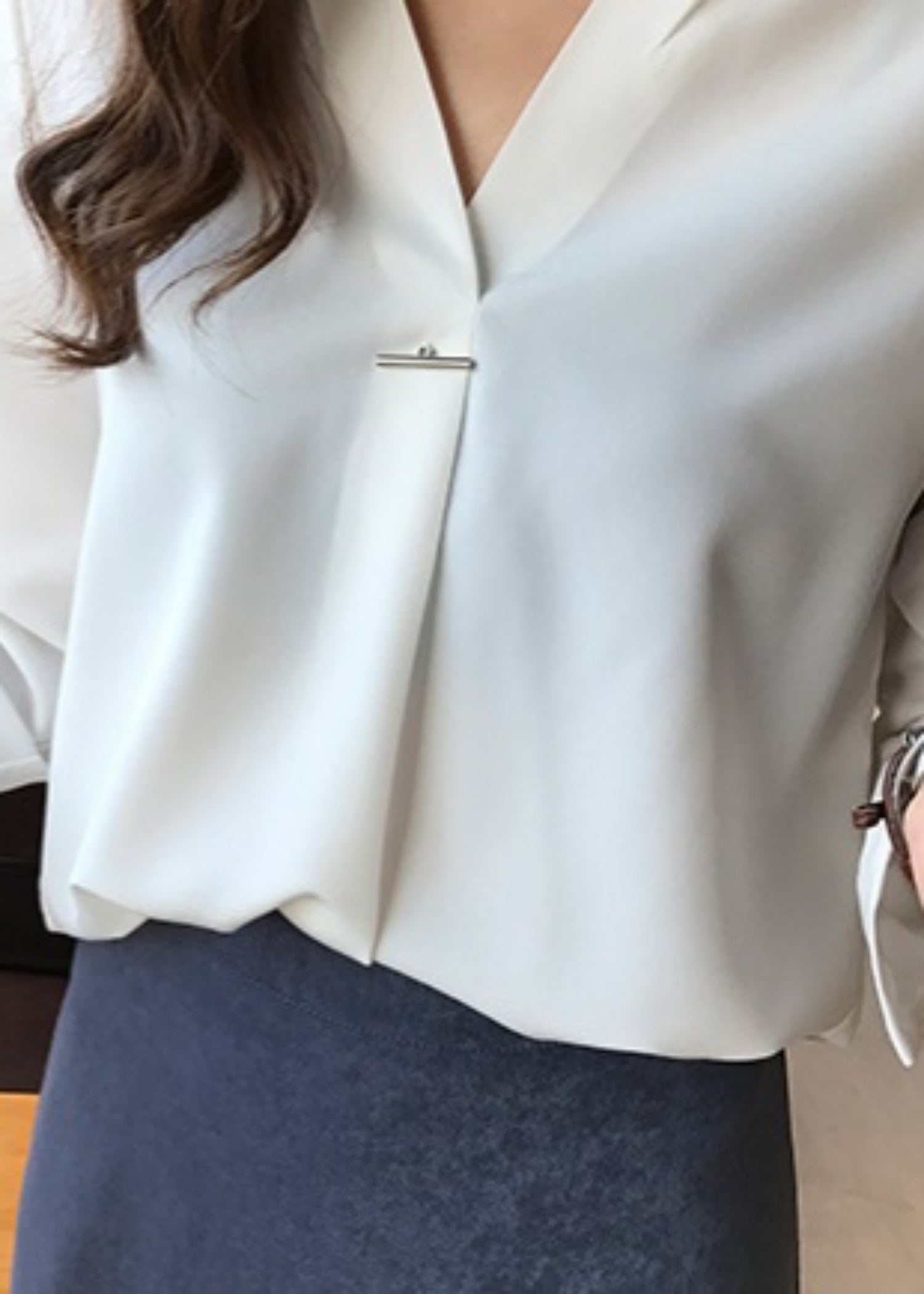 chiffon Top in White