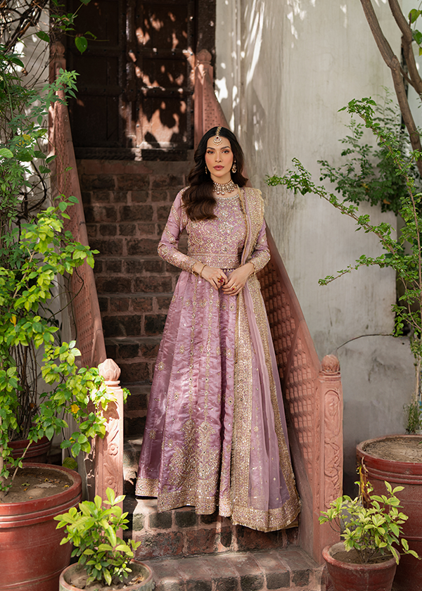 charmuse/shamooz Lehenga in Purple ash