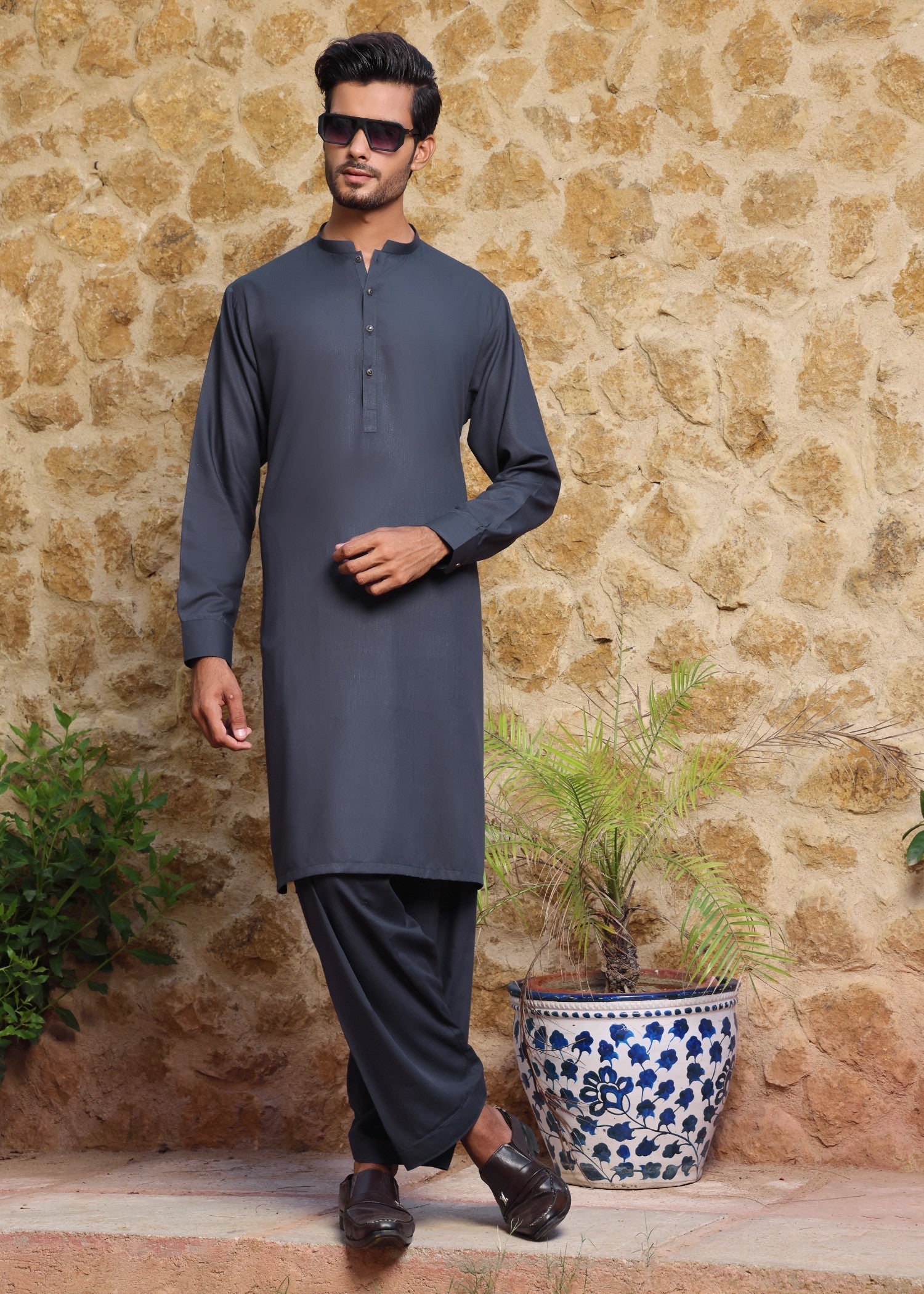 wash & wear Waistcoat in Grey