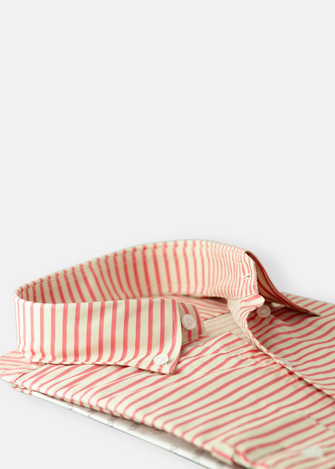 cotton Formal Shirt in Beige, rust red