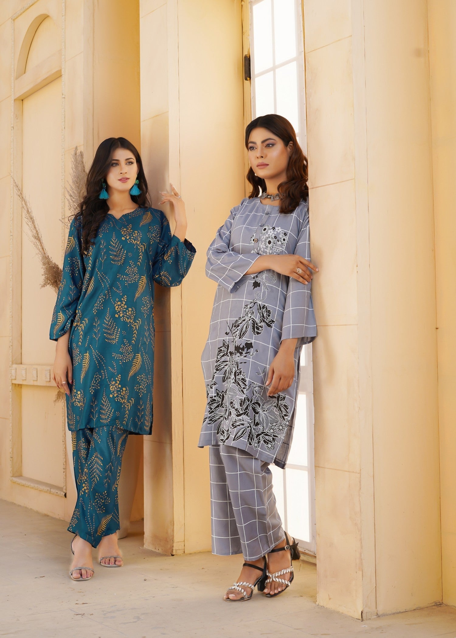 linen Co Ord Sets in Teal