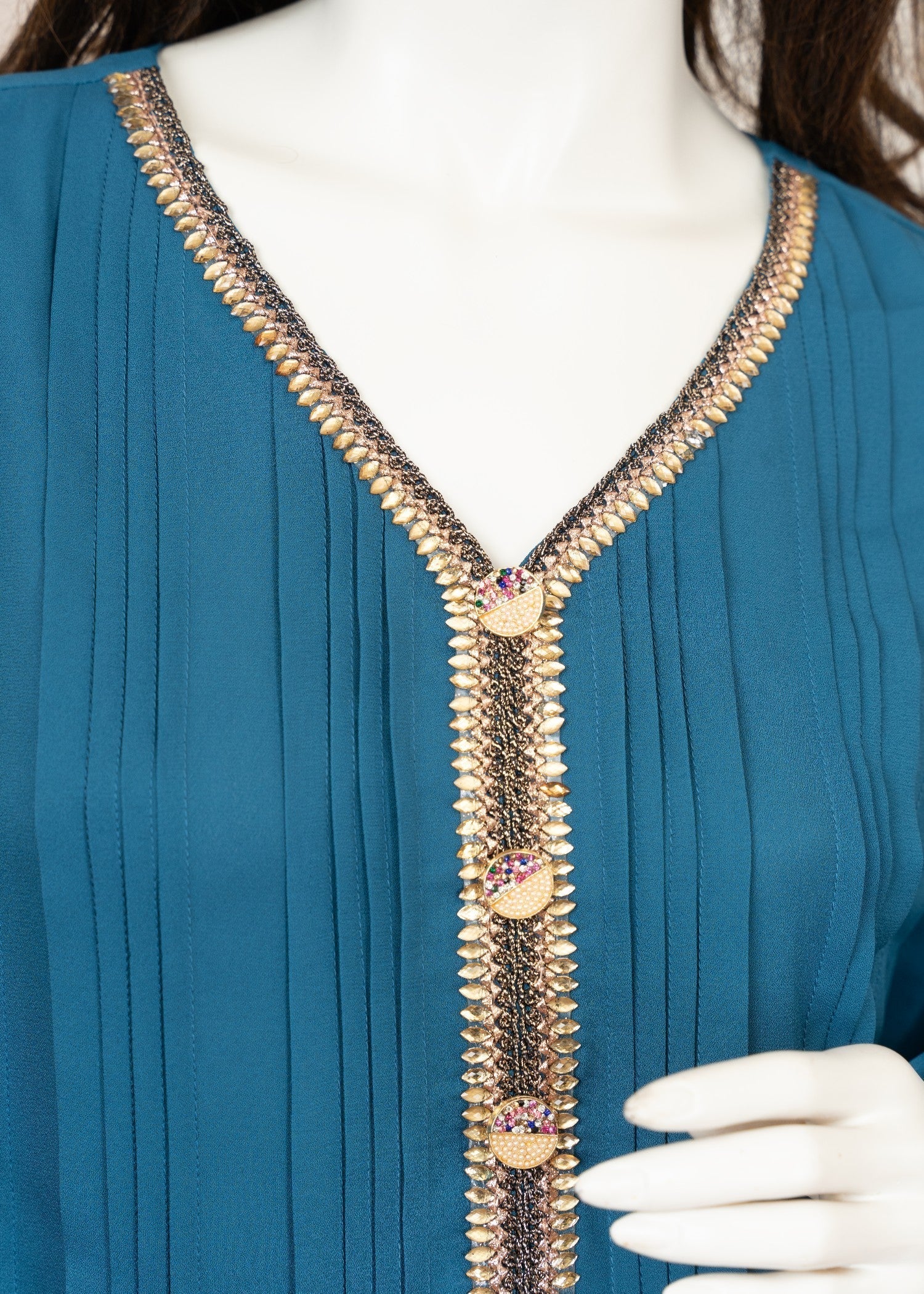 georgette Maxi in Cerulean