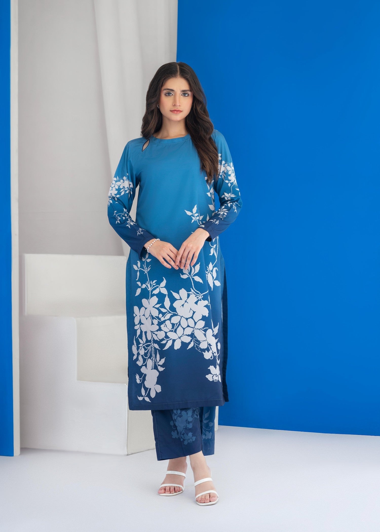 cambric Co Ord Sets in Ocean blue
