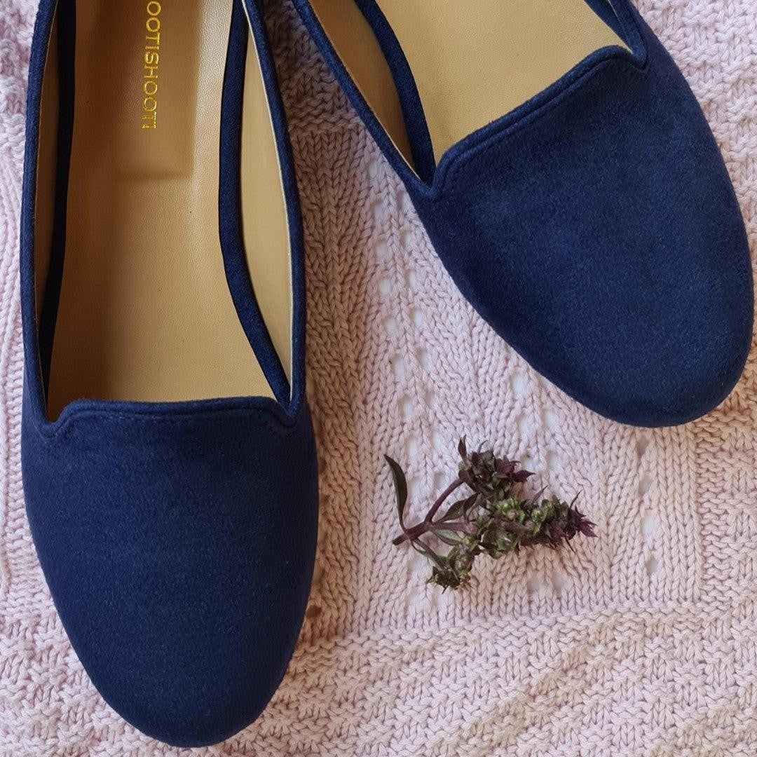 Loafers in Navy blue by - High Quality Women Loafers VVH0221