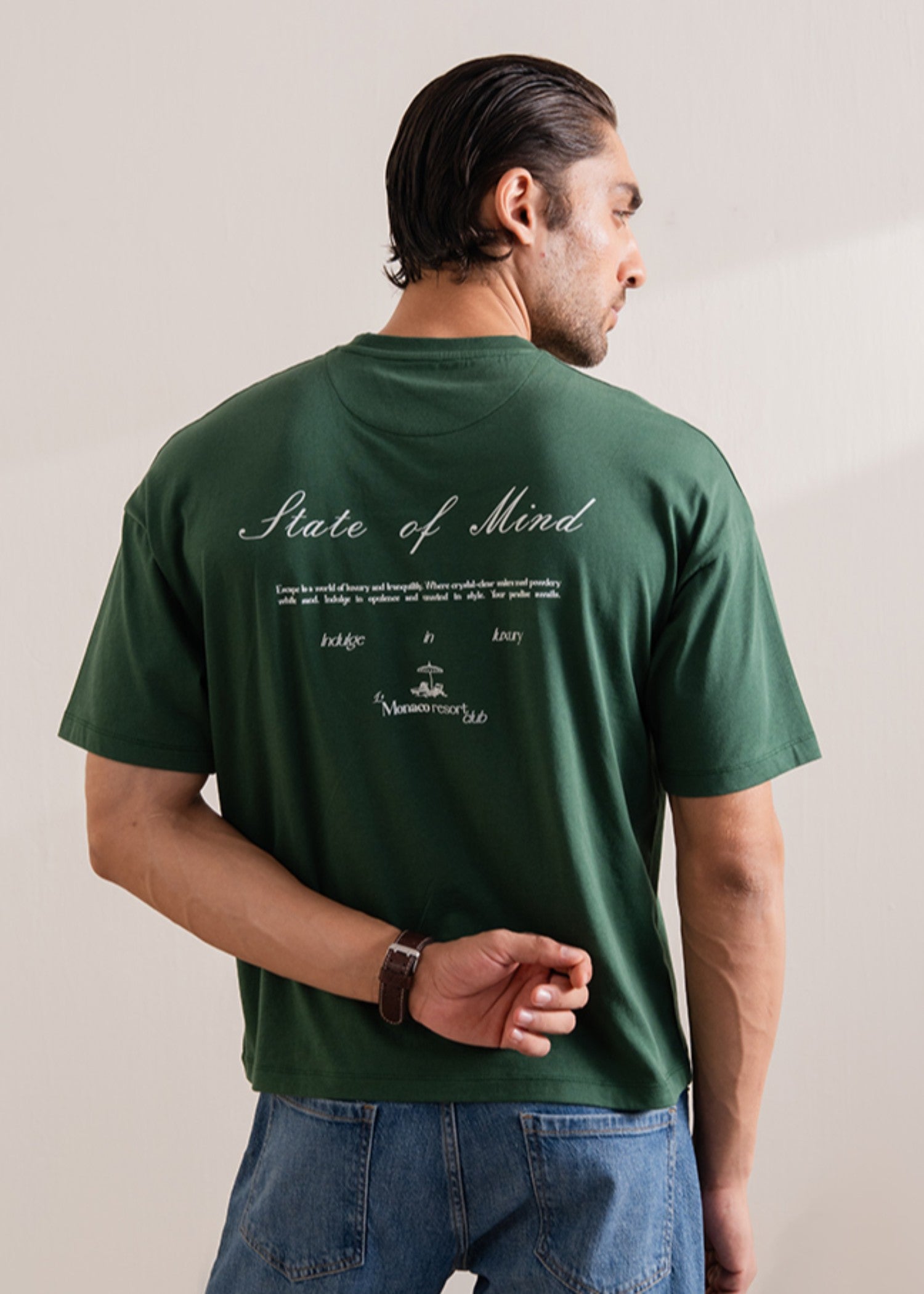 cotton T Shirt in Green