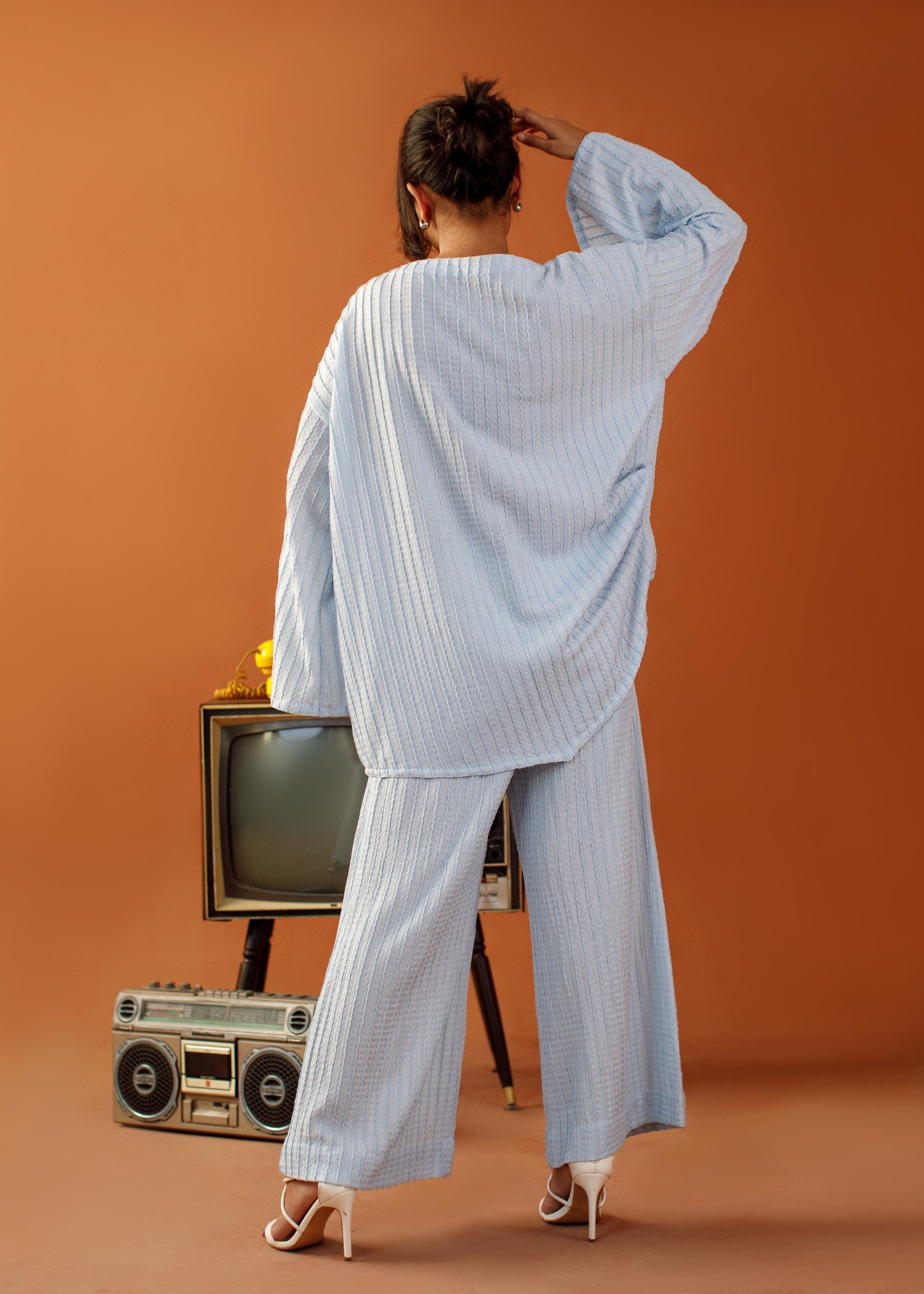 jersey knit Co Ord Sets in Powder blue