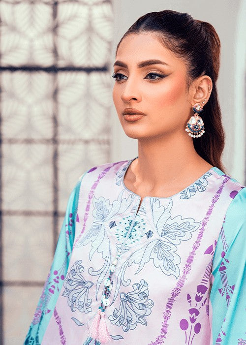 silk Kurti in Lilac