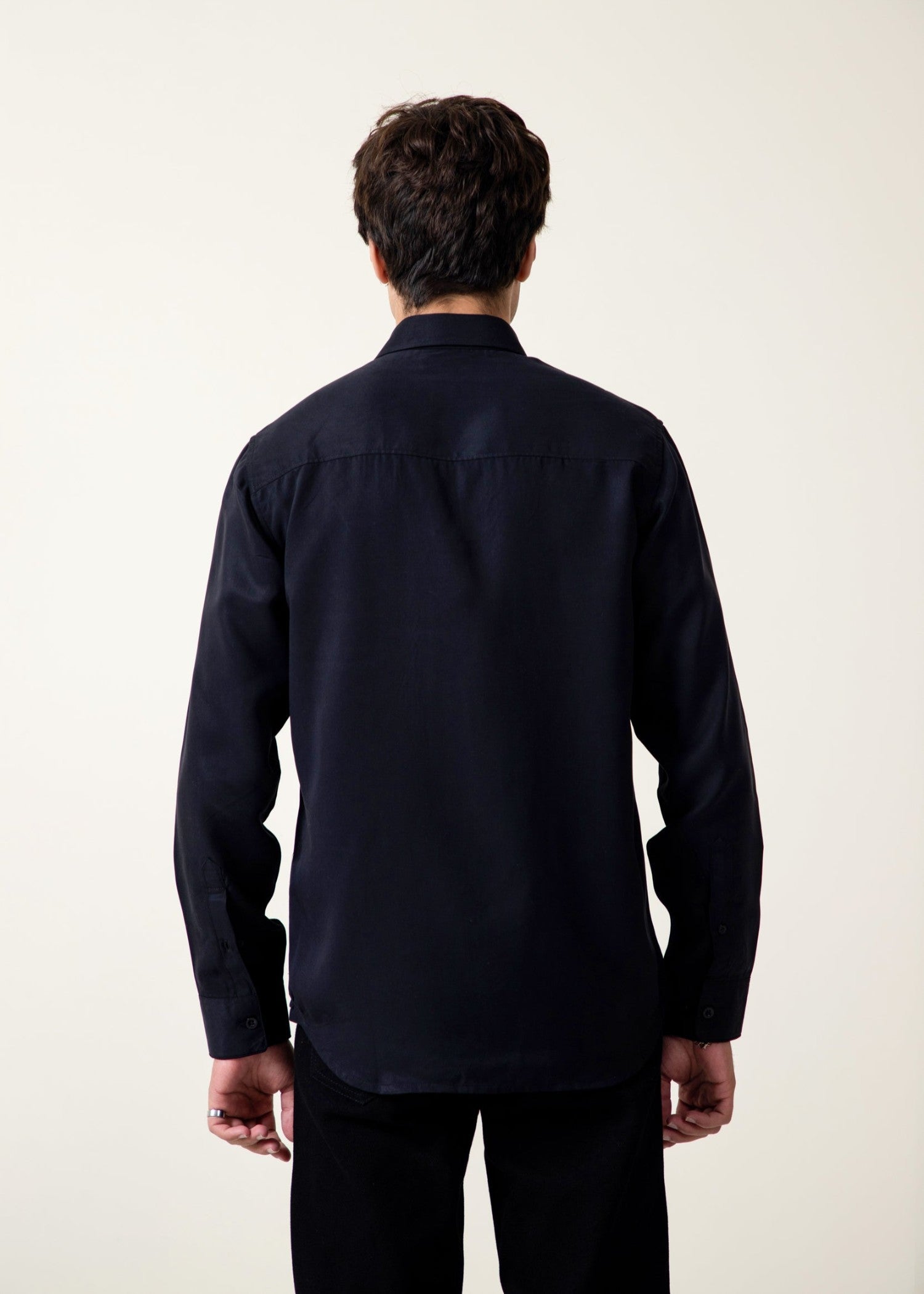 cotton Casual Shirt in Navy blue by Fabriano