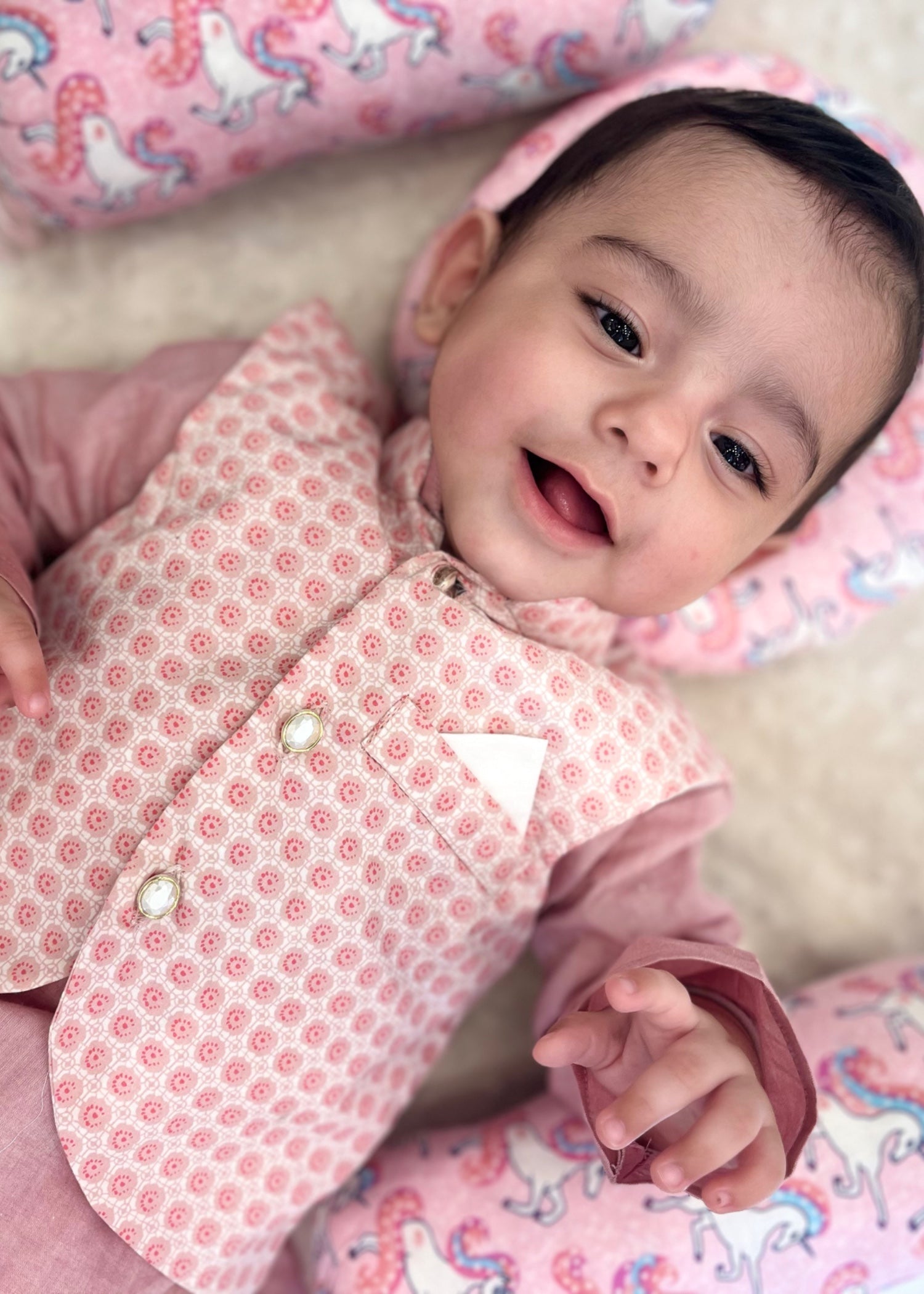 cotail Waistcoat in Pastel pink