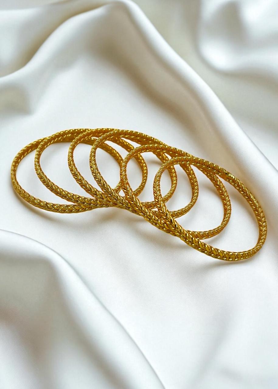 Bangles in Gold Color by - Trendy Women Bangles TZZ4898