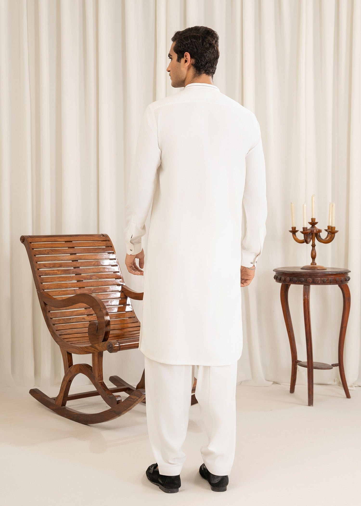 wash & wear Shalwar Kameez in White
