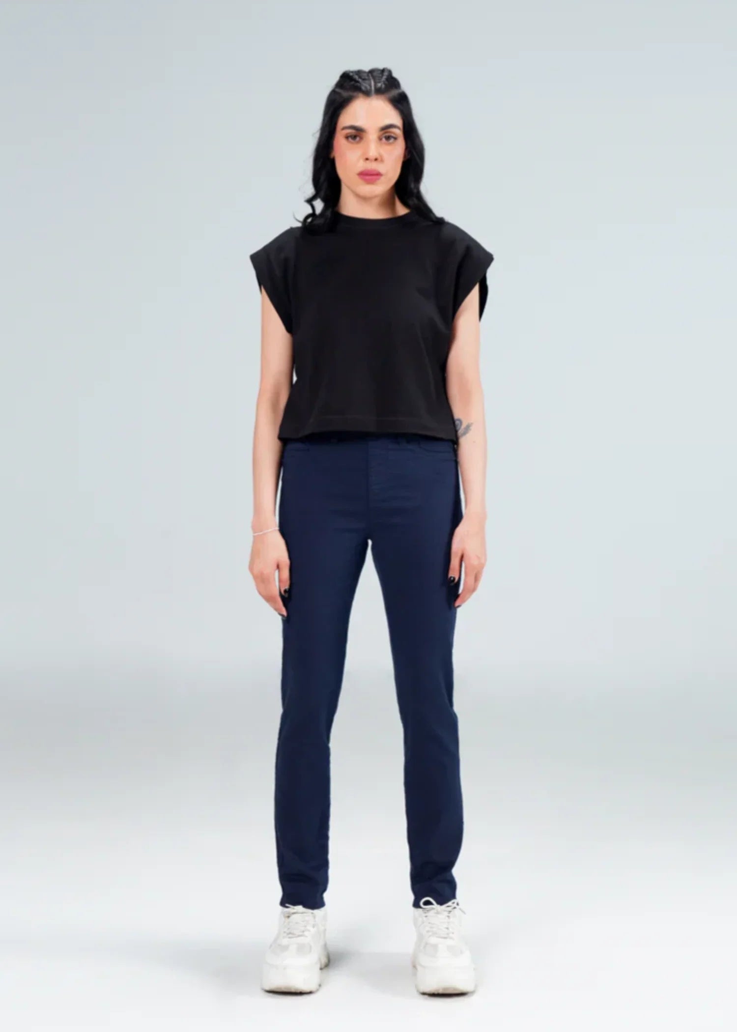 stretch denim Jeans in Navy blue