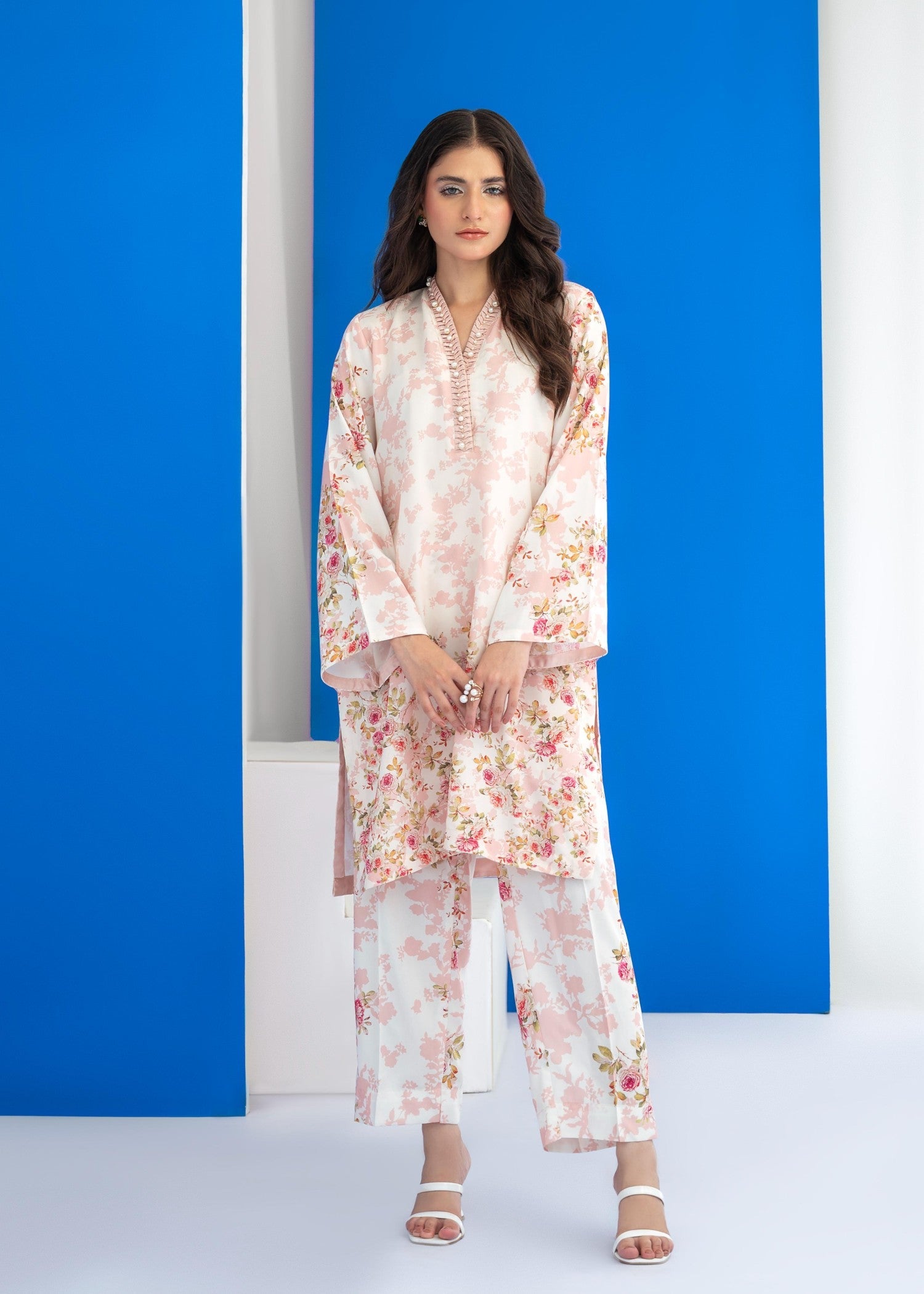 cambric Co Ord Sets in Petal pink