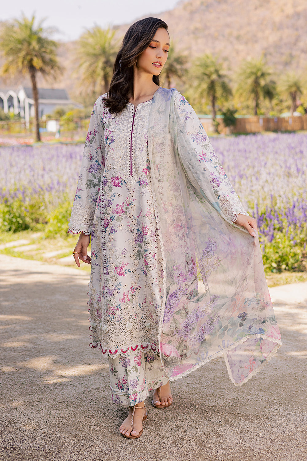 Shezlin Chikankari Eid Edit Lawn – ELARA (AV-02)