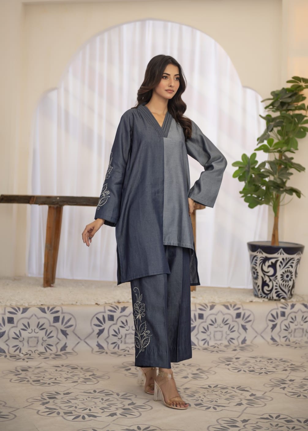 denim Co ord Sets in Blue