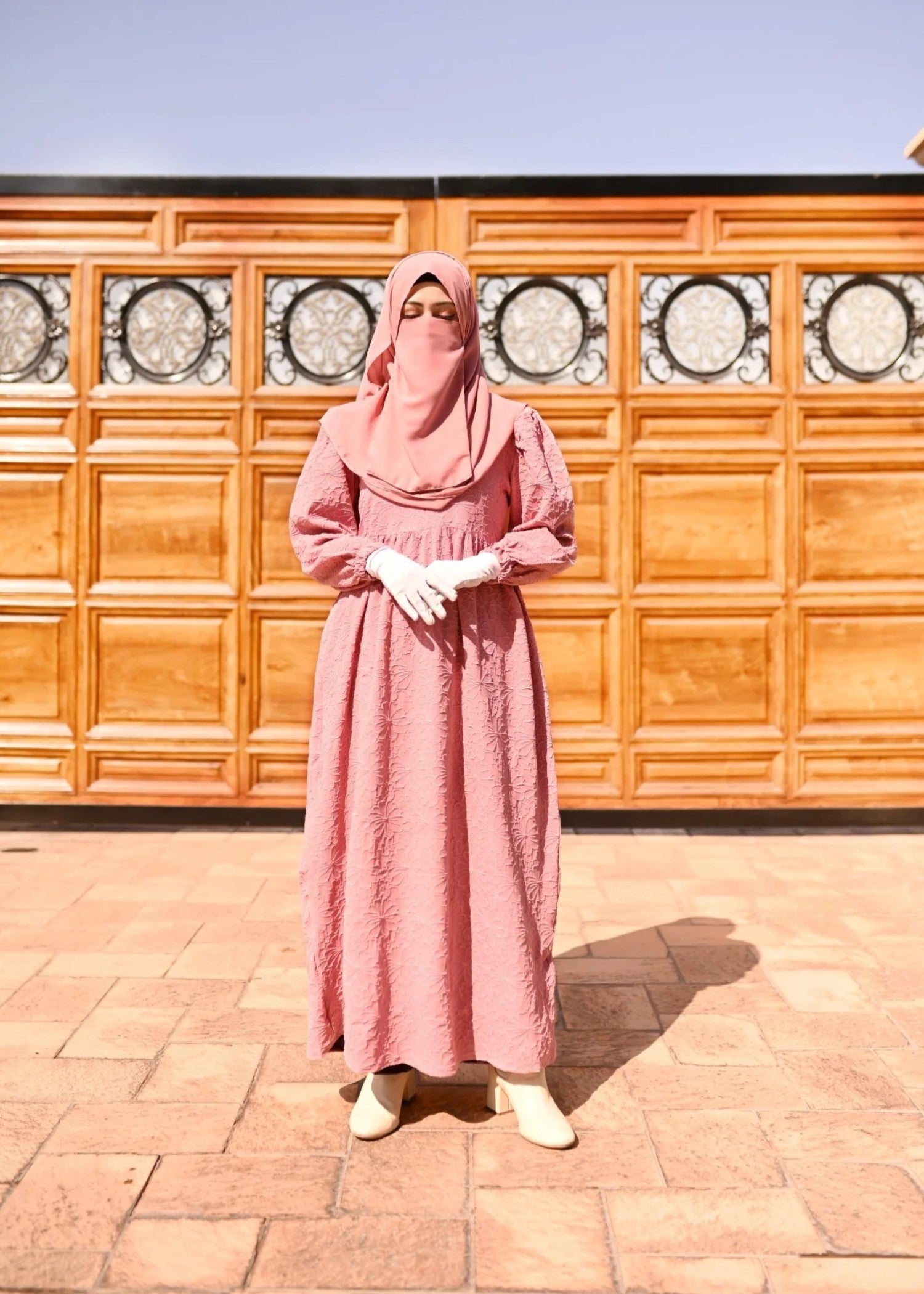 crepe Maxi in Cotton candy pink
