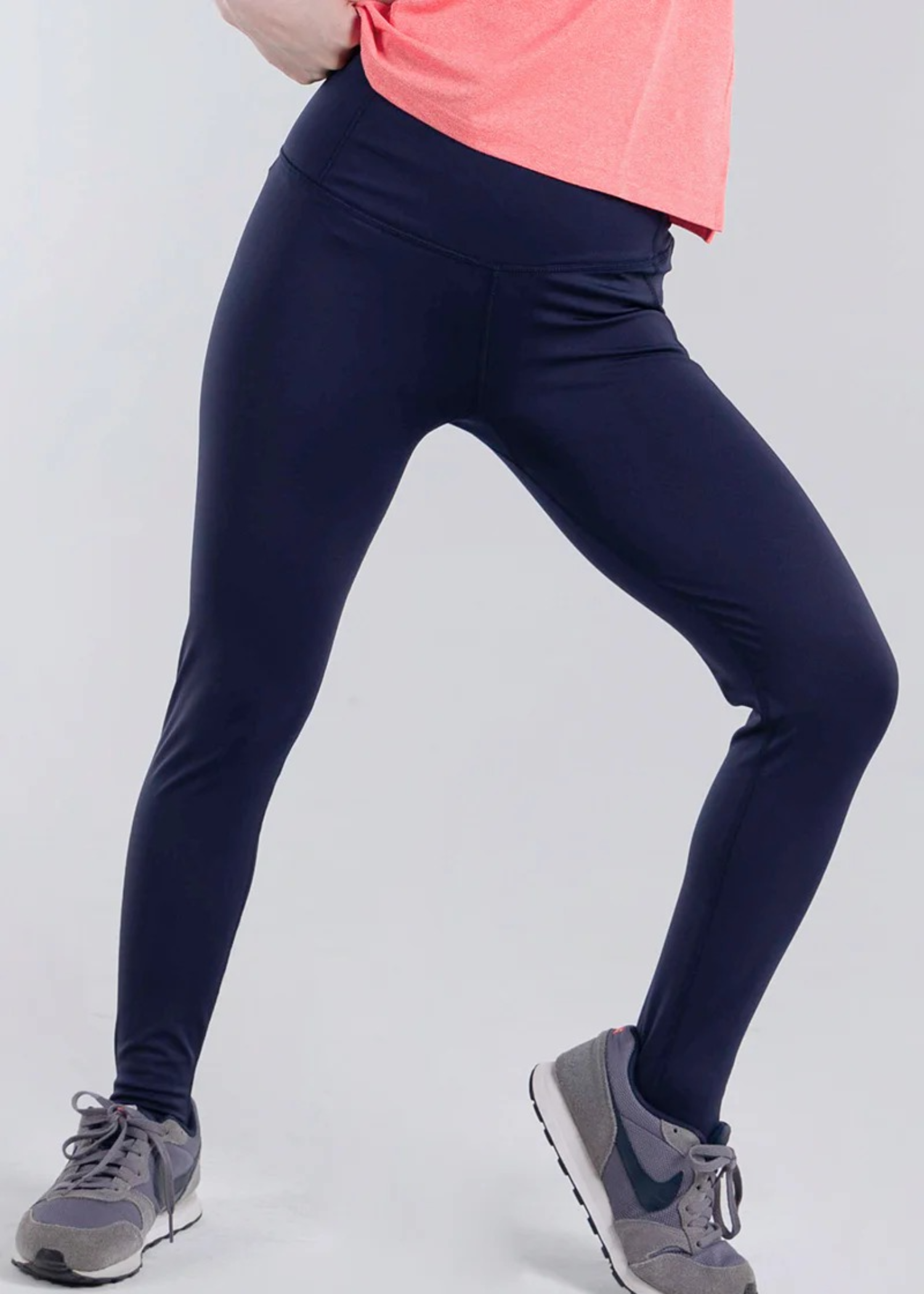 microfiber polyester Leggings in Navy blue