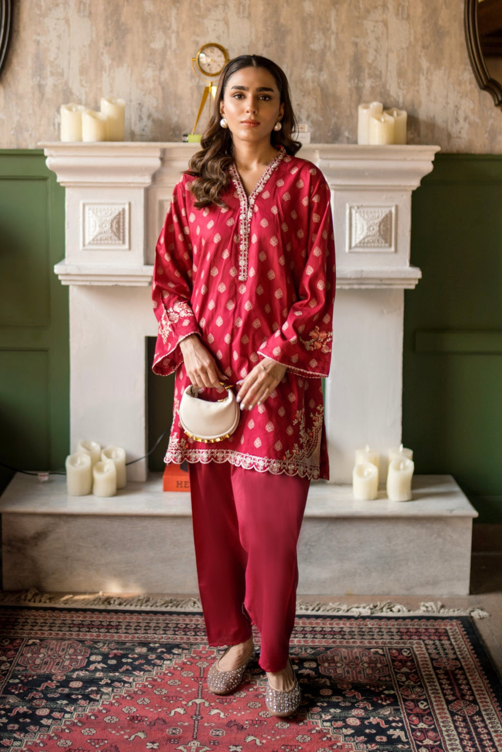 cotton Kurti in Red