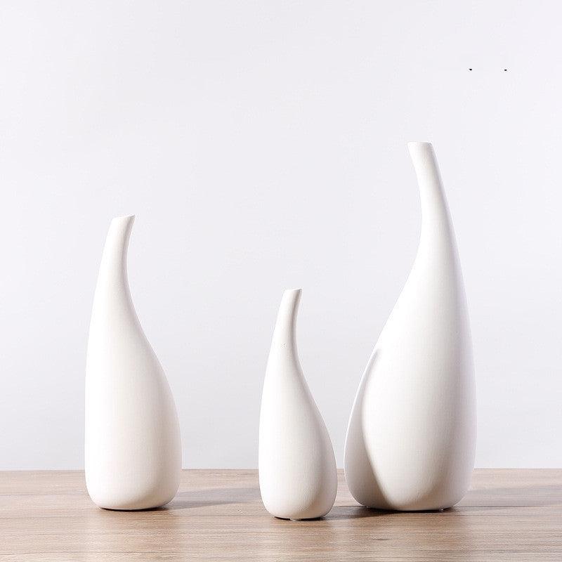 Nordic Decoration Home White Flower Vase Ins Small  Simple Modern