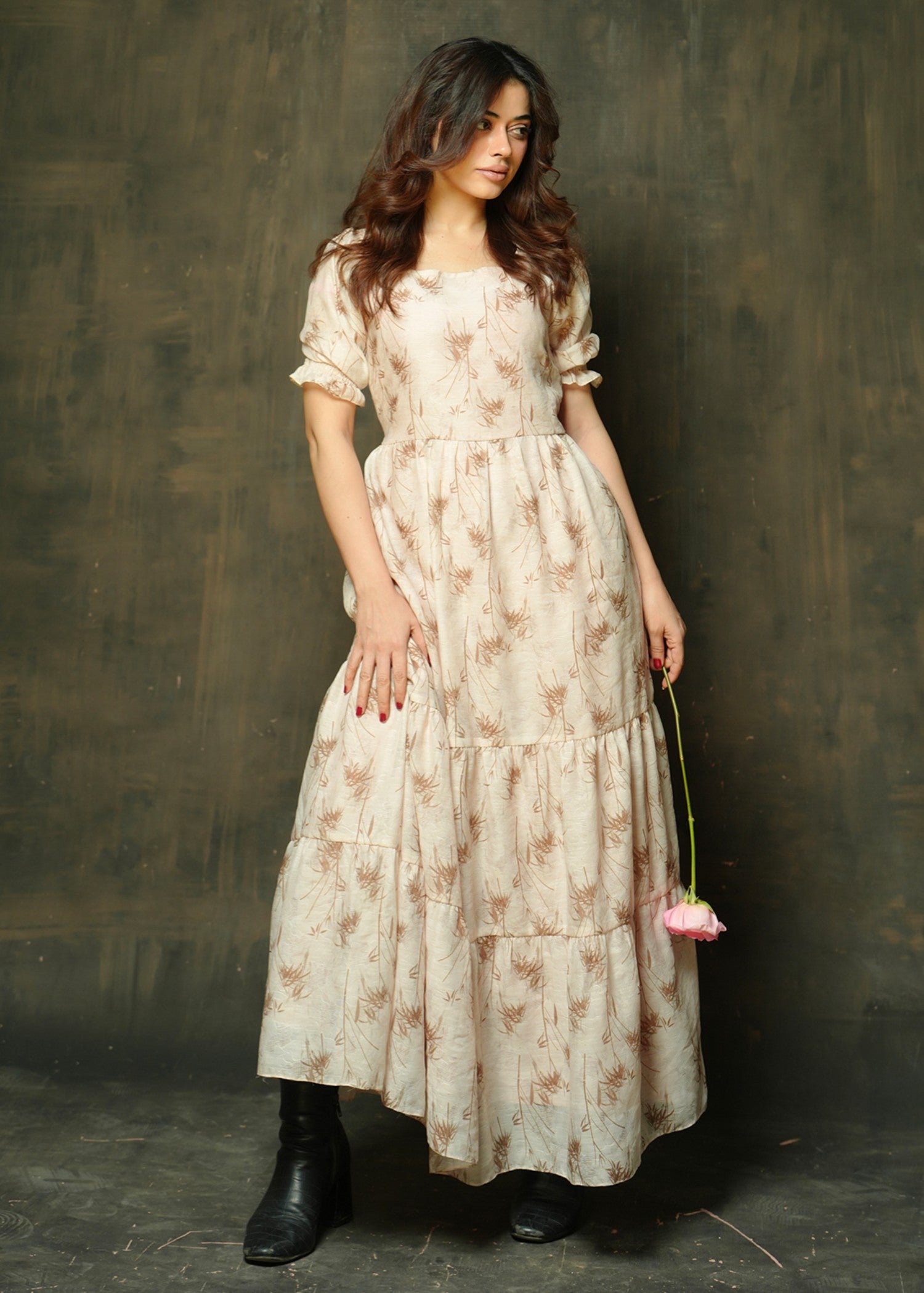 polyester Maxi in Beige