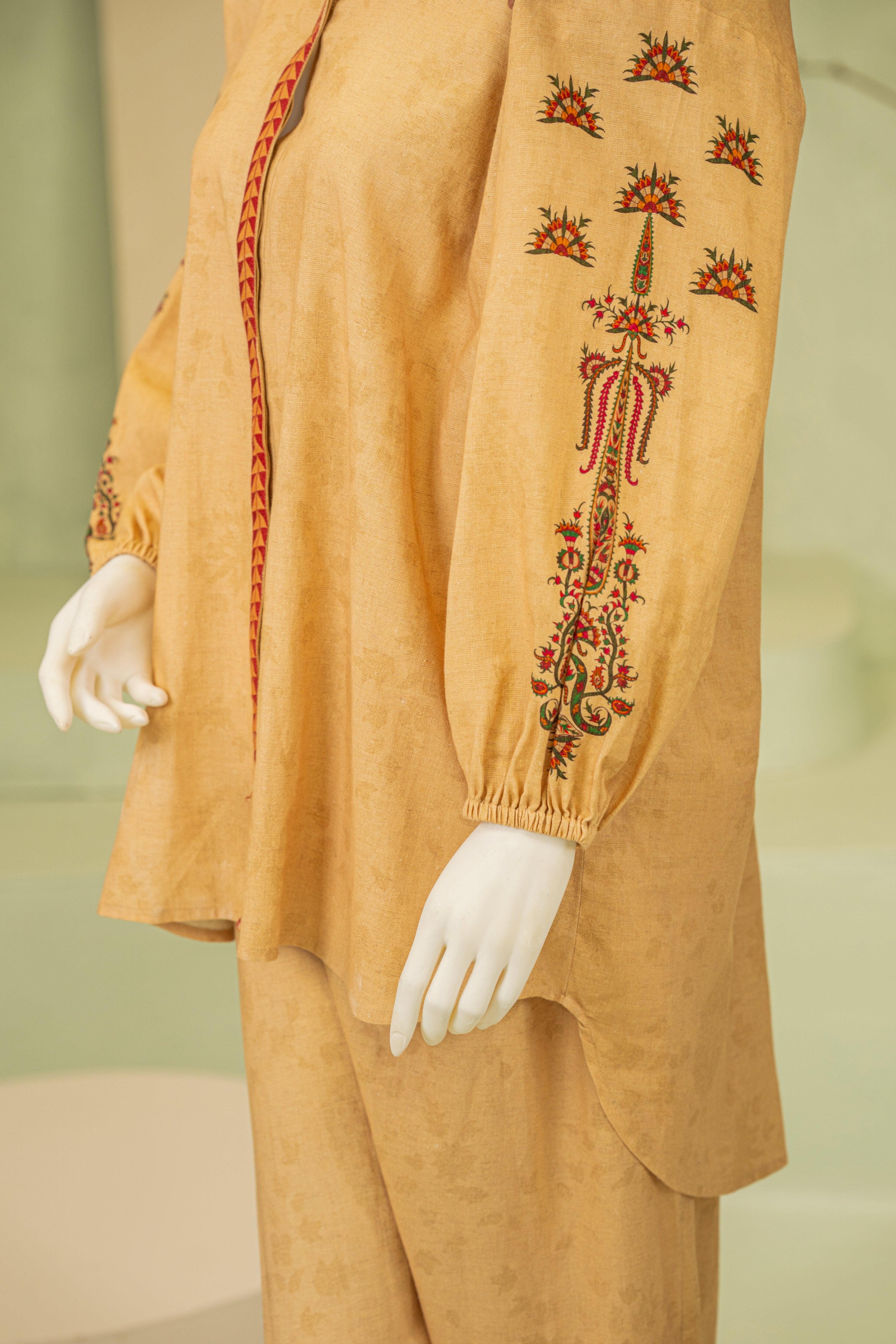 linen Co ord Sets in Honey orange