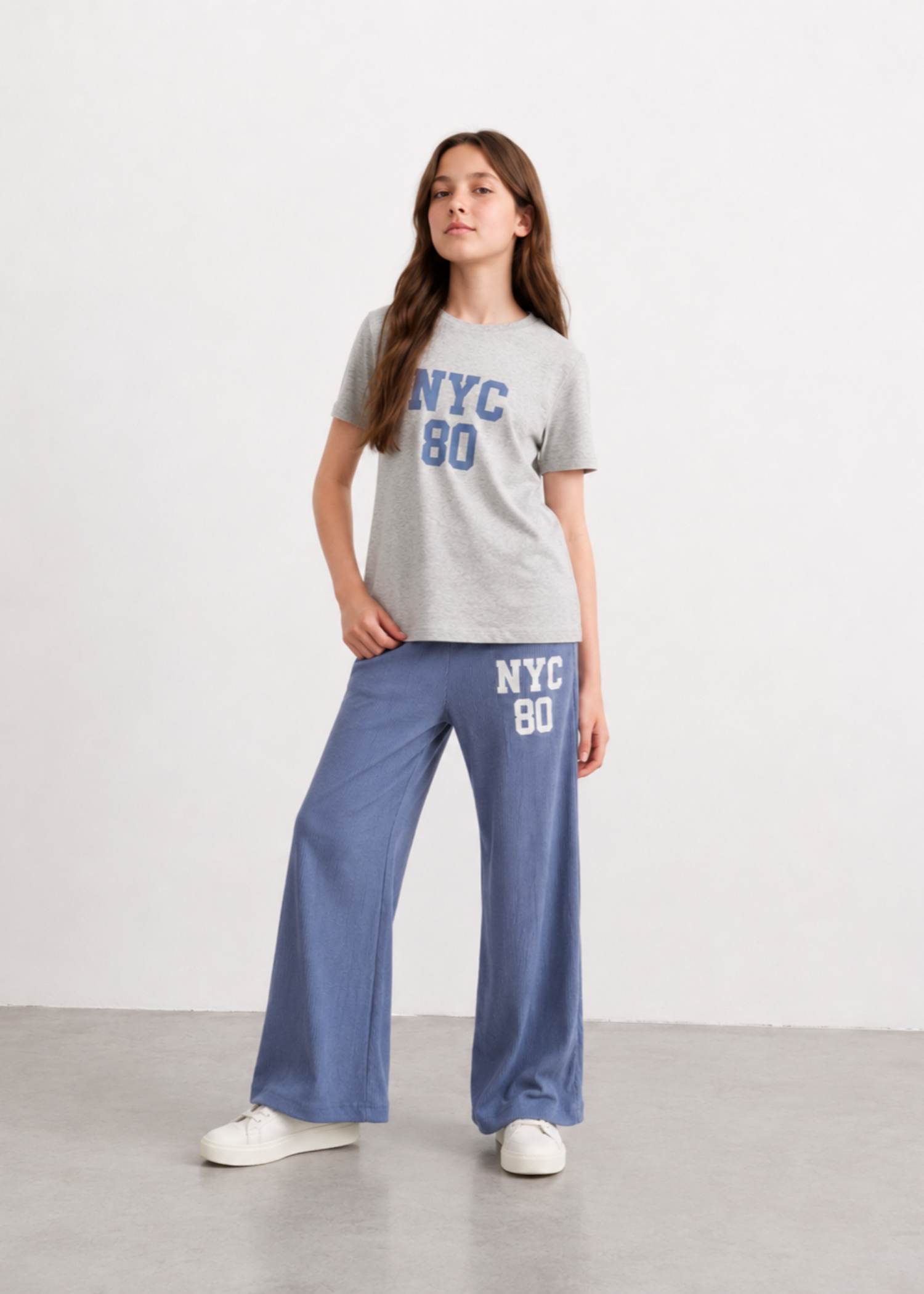 Co Ord Sets in Ash grey, light blue