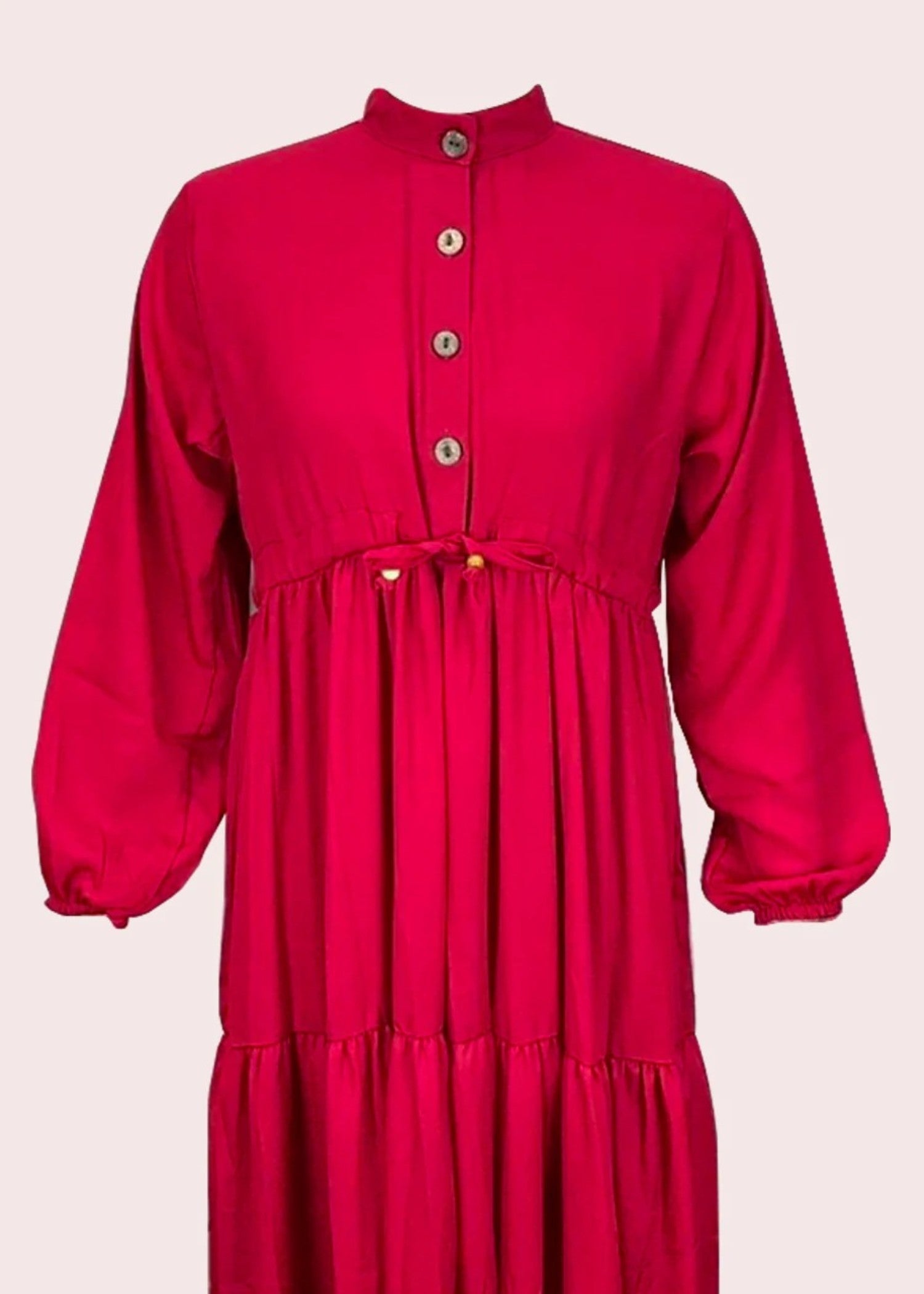 crepe georgette Dress in Red