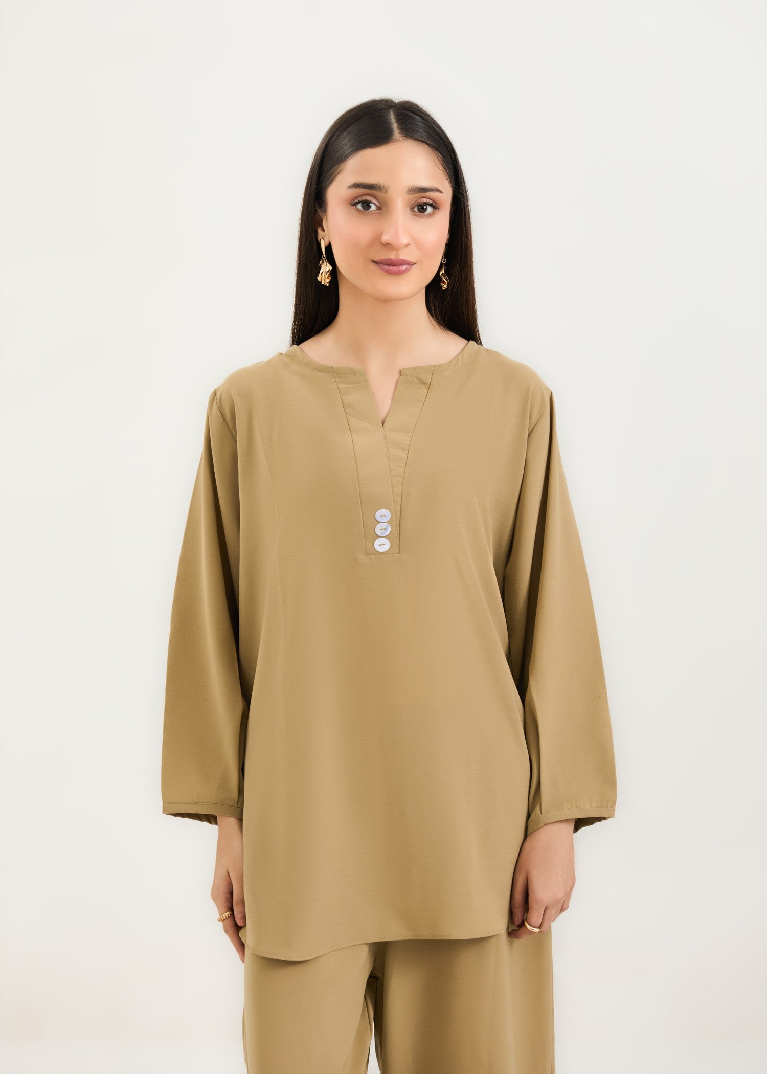 polycotton Co Ord Sets in Khaki brown