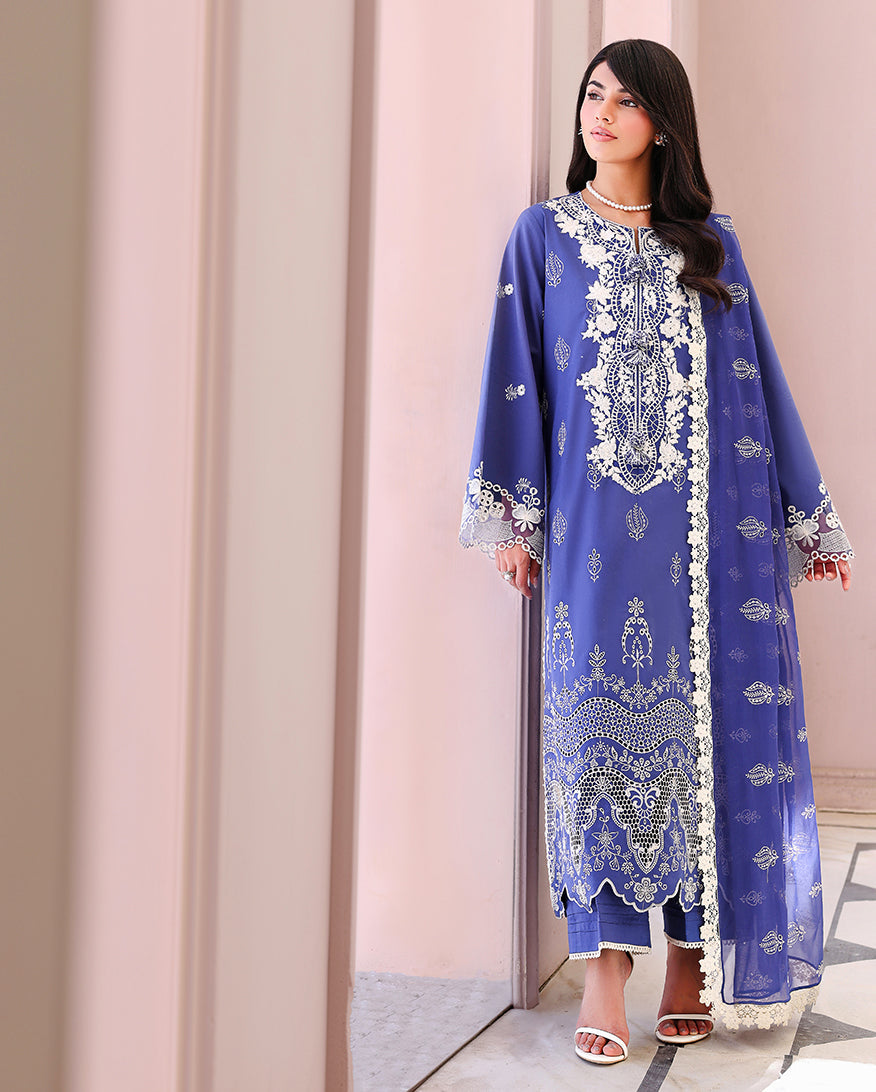 Veil of Summer Chikankari Lawn Edit – Blanc Mirage
