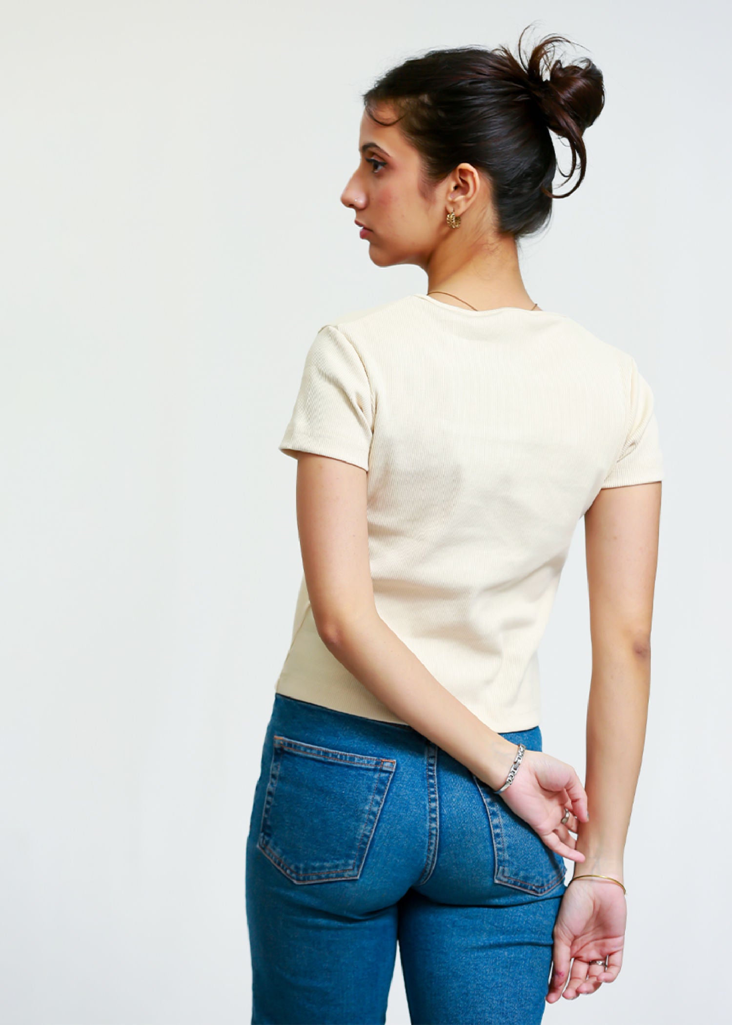 cotton Blouse in Off-white