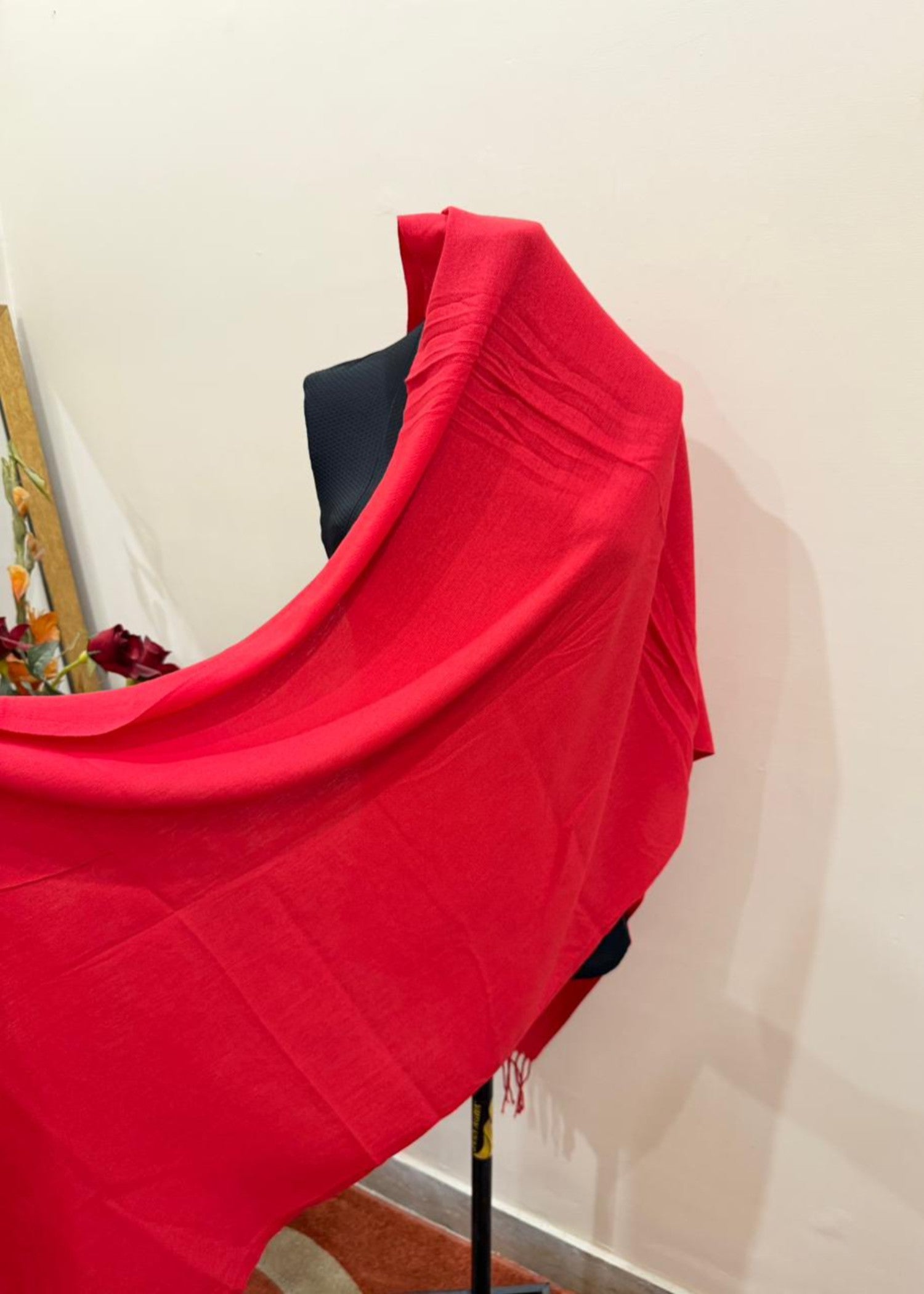 cashmere wool Hijab in Red