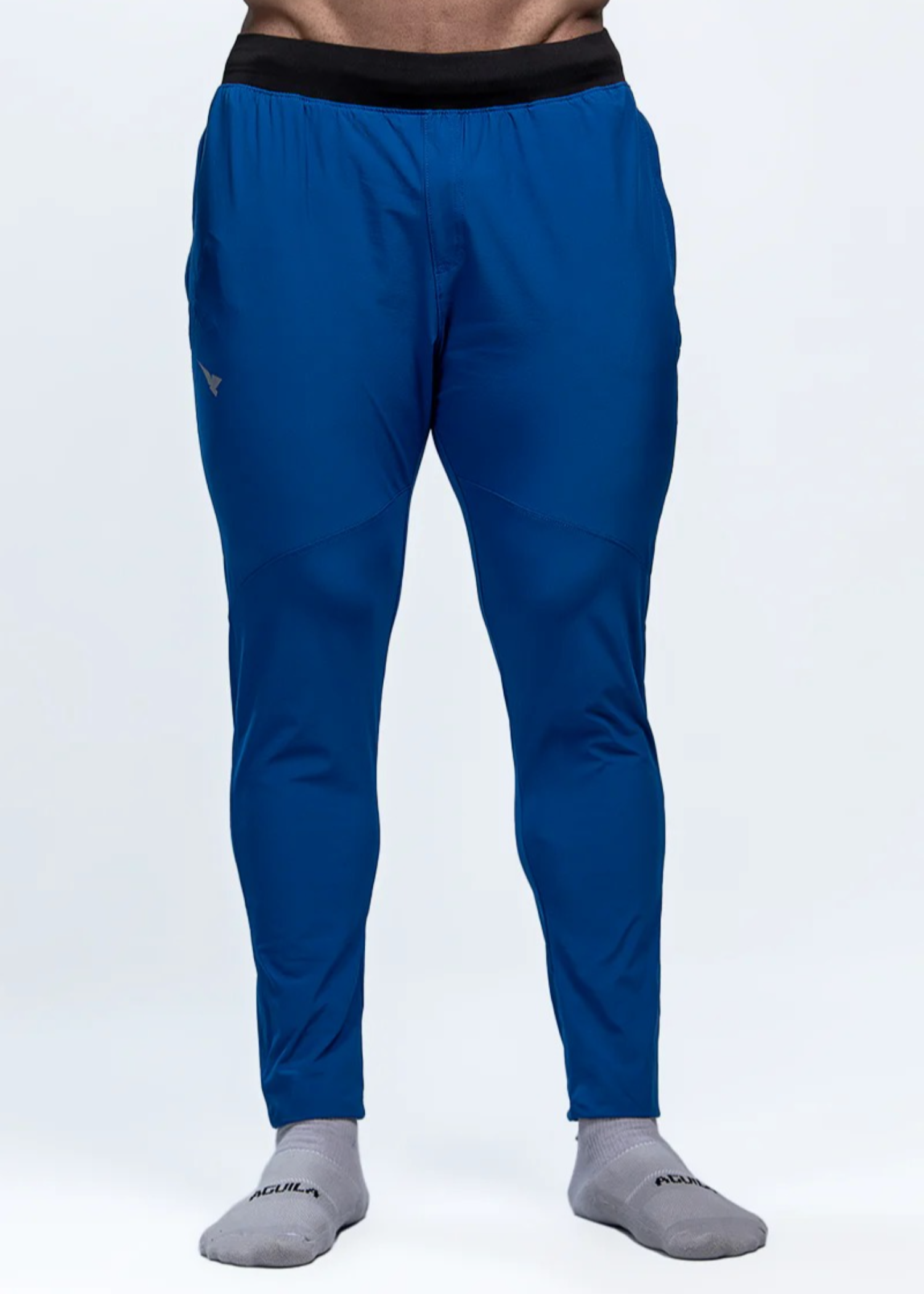 microfiber polyester Trousers in Royal blue
