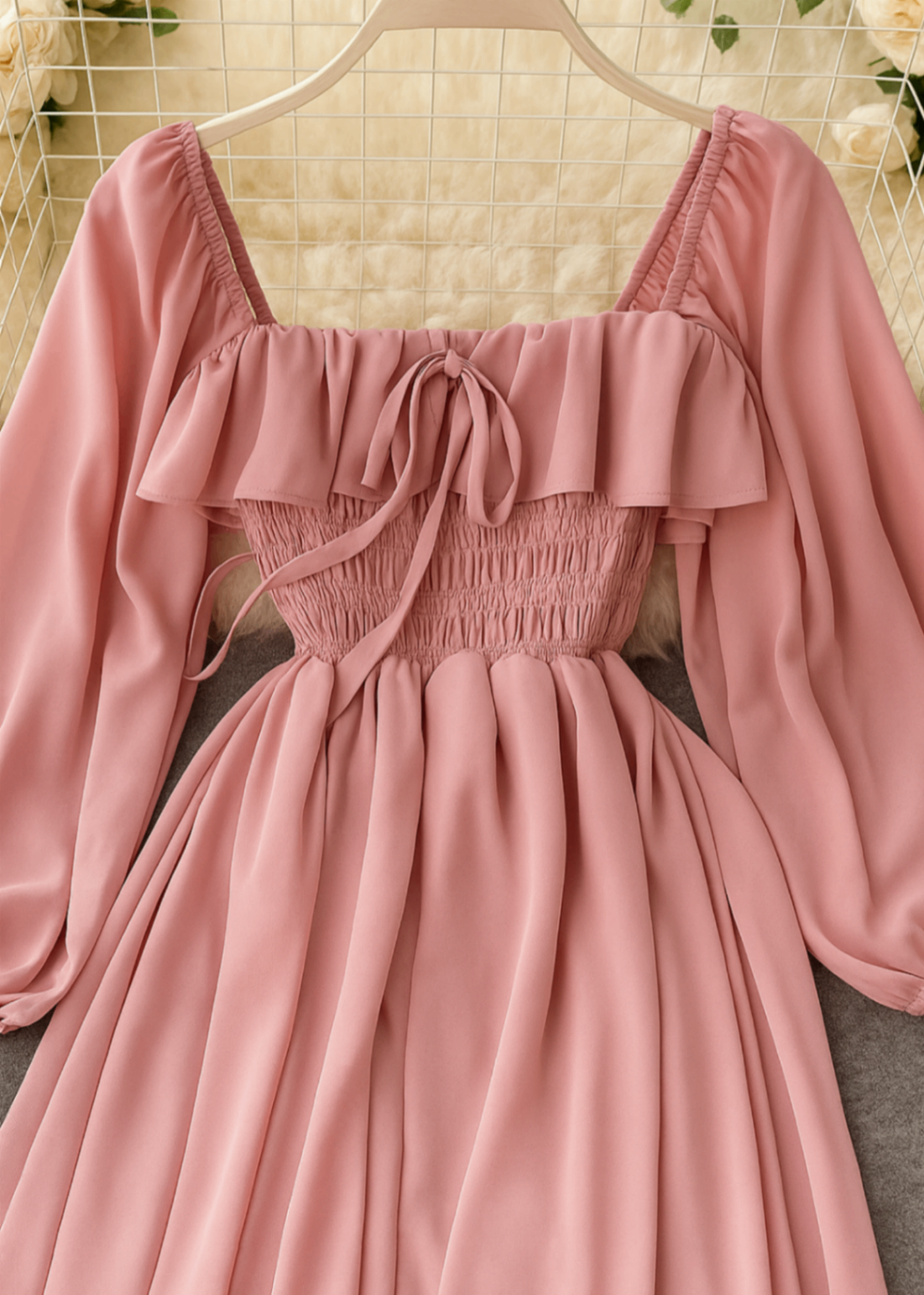 georgette Frock in Pink