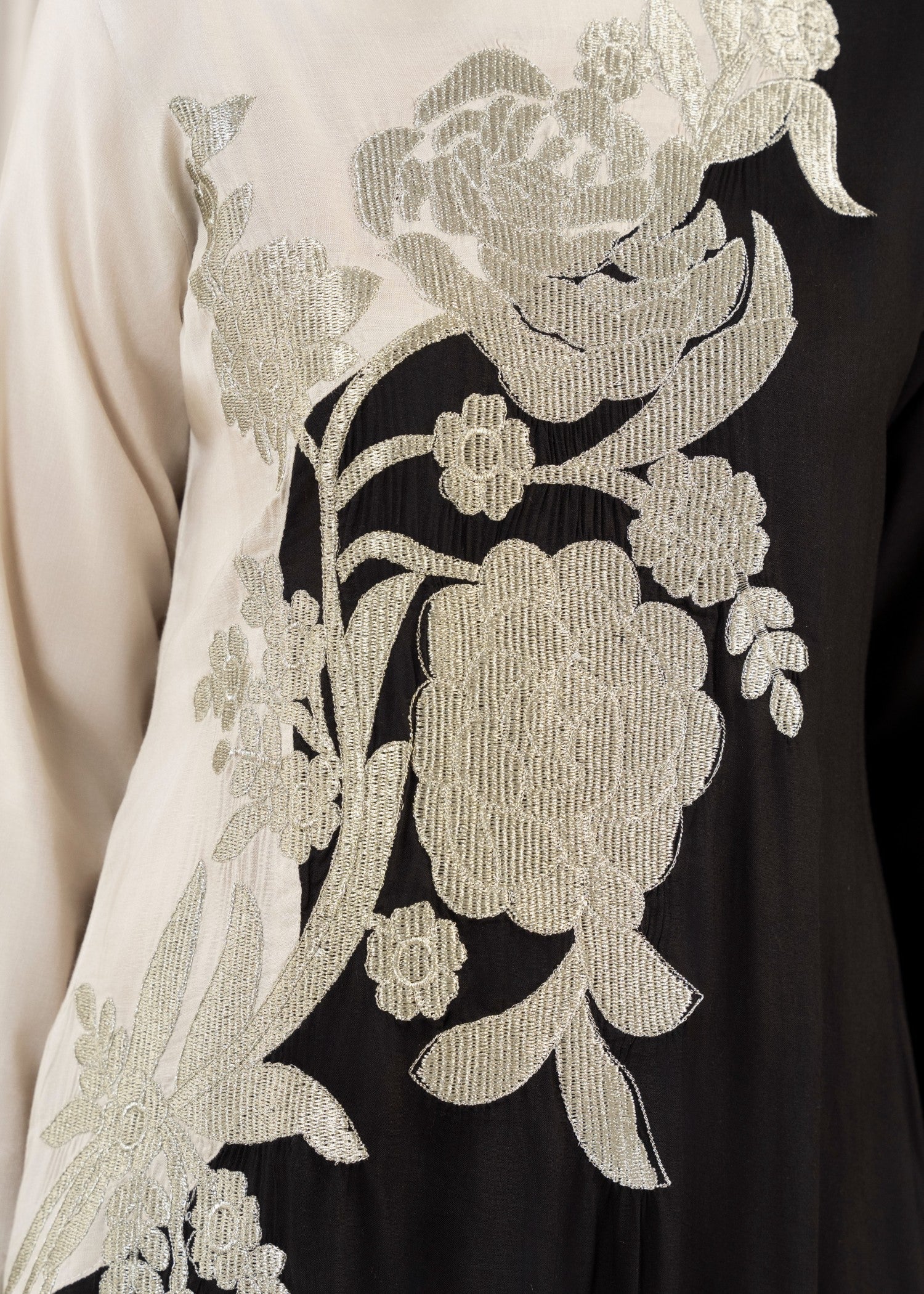 linen Pishwas in Black