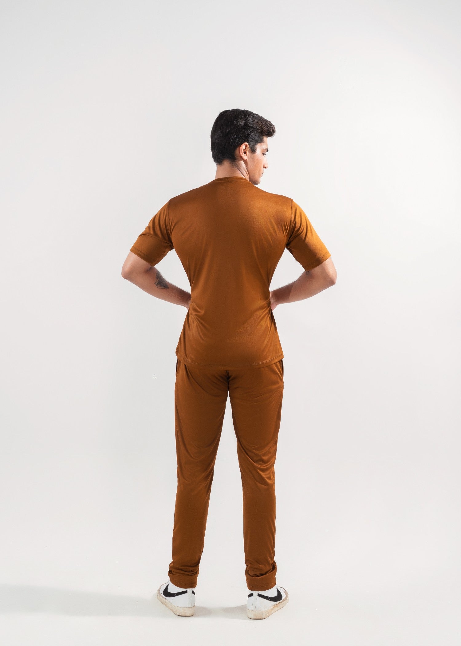 polyester Tracksuit in Rustic brown