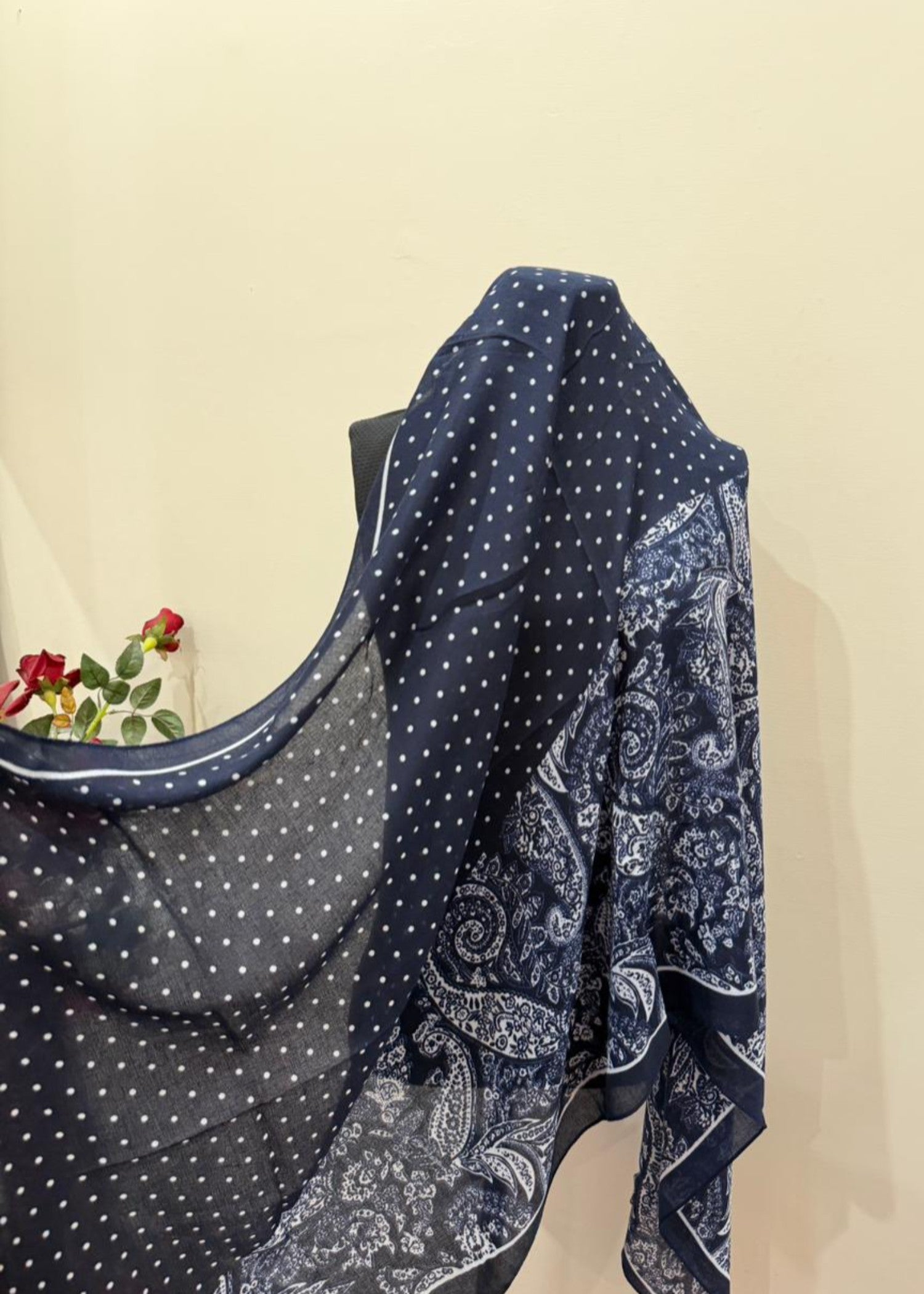 viscose Hijab in Navy blue